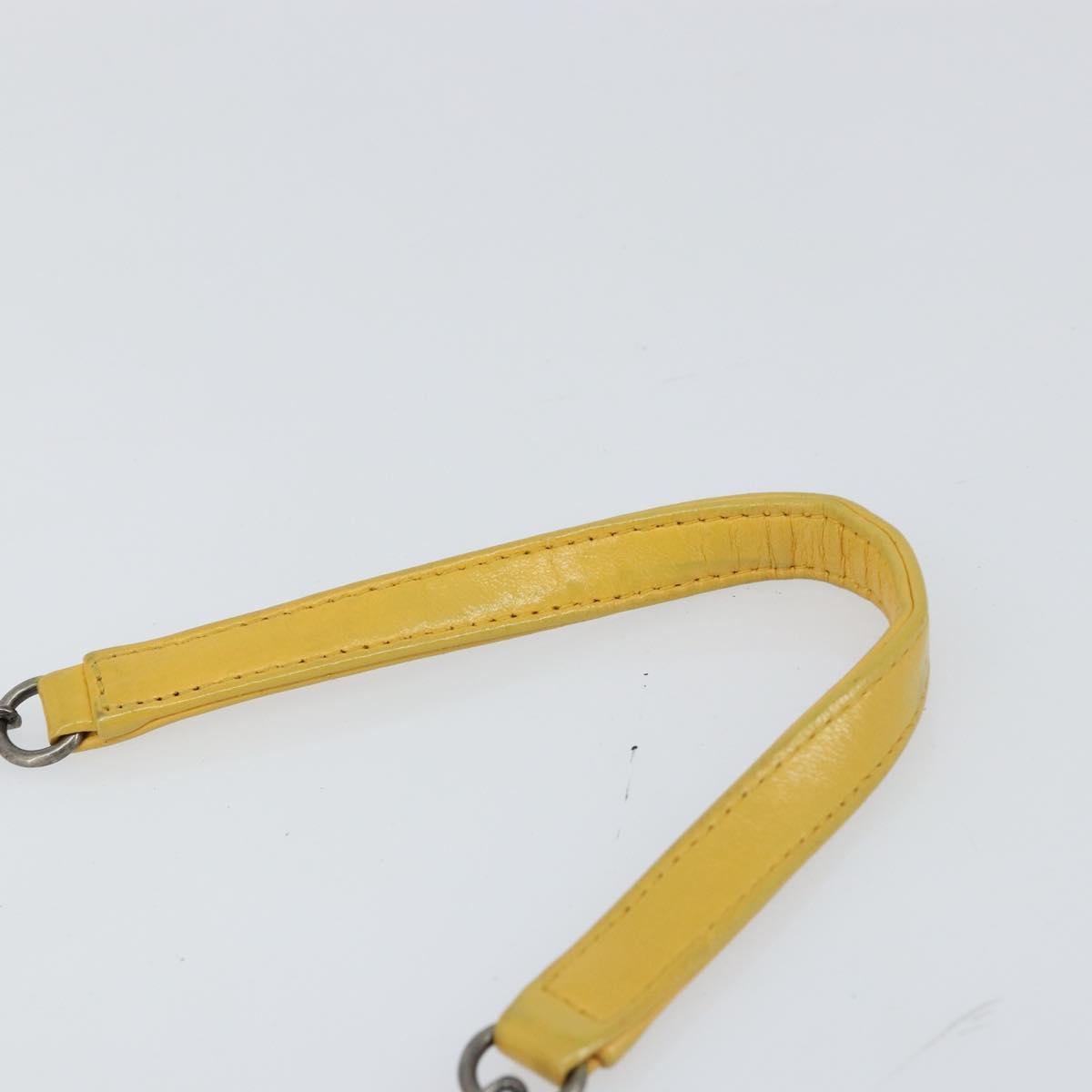 Chanel Boy Brick Flap Bag Lambskin And Plexiglass Yellow Leather Clutche & Pouche Bag (Pre-Owned)