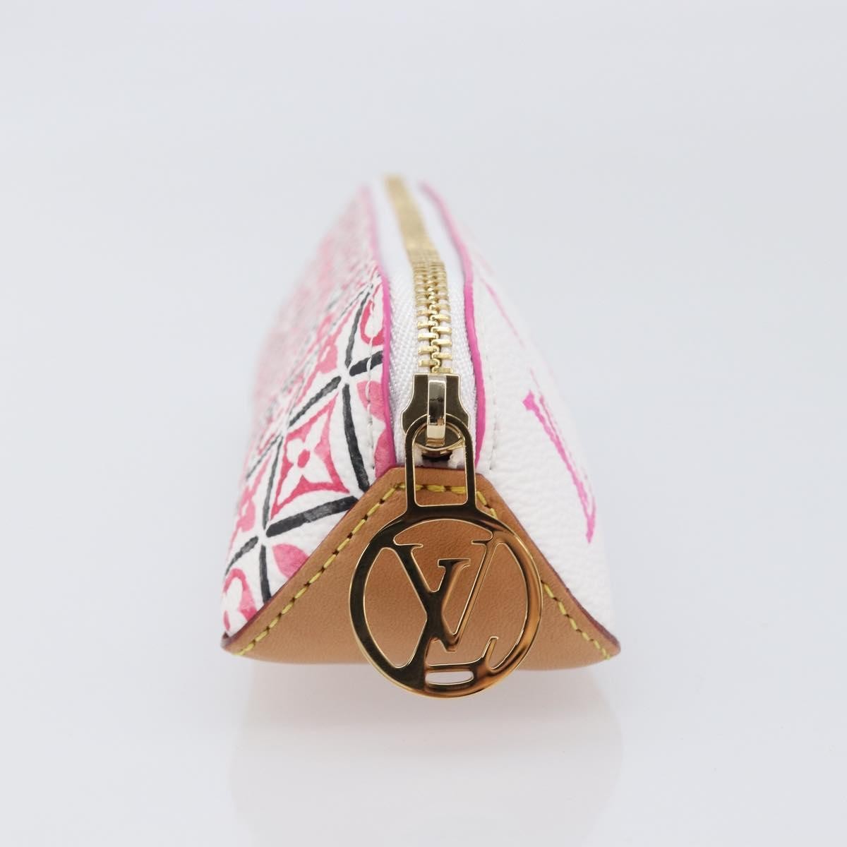 Louis Vuitton Elizabeth Pencil Limited Edition Escale Monogram Giant Pink Canvas Clutche & Pouche Bag (Pre-Owned)