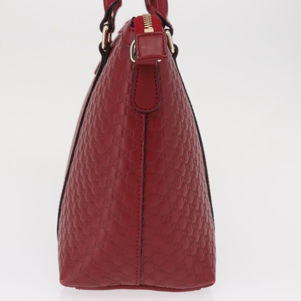 Gucci Margaux Microguccissima Leather Red Leather Tote Bag Bag (Pre-Owned)