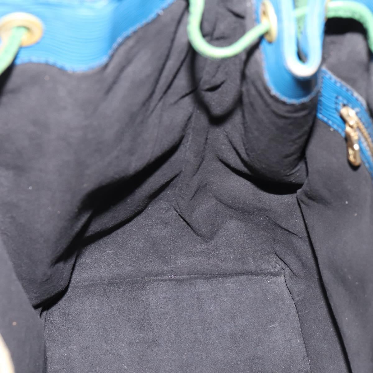 Louis Vuitton Bicolor Noe Epi Leather Blue Leather Handbag (Pre-Owned)
