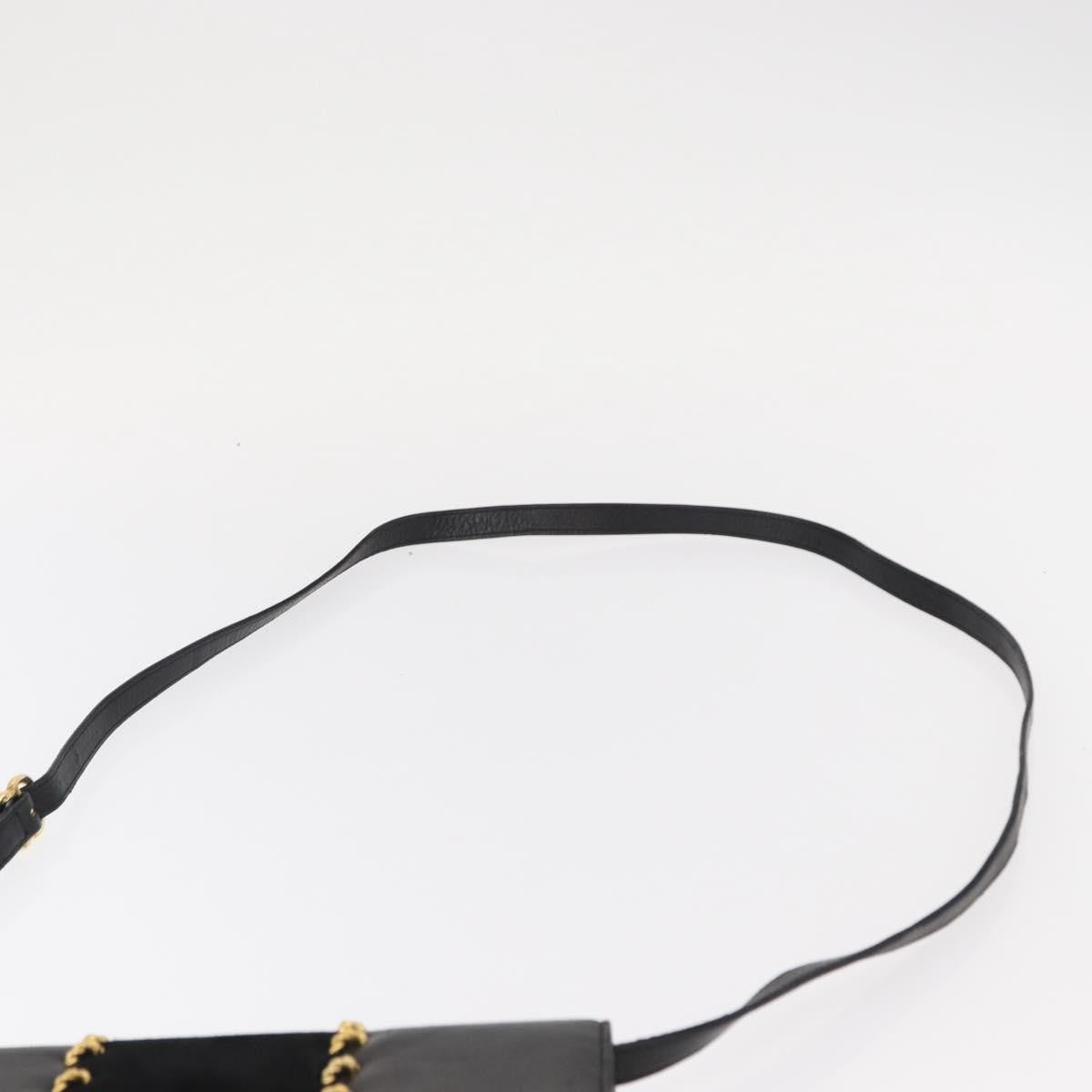 Salvatore Ferragamo Gancini Suede Black Suede Shoulder Bag Bag (Pre-Owned)