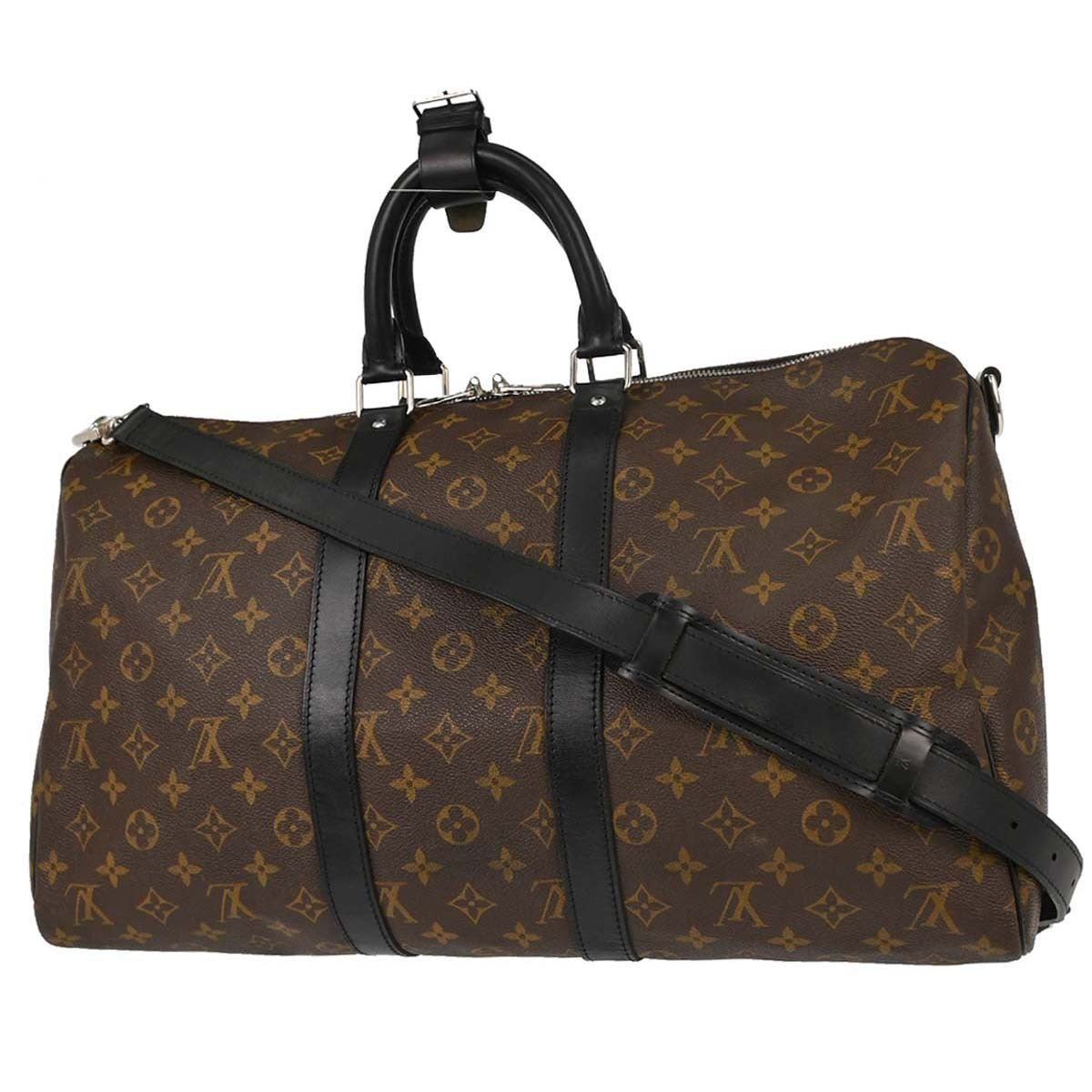 Louis Vuitton Keepall Bandoulière Monogram Brown Canvas Travel Bag Bag (Pre-Owned)