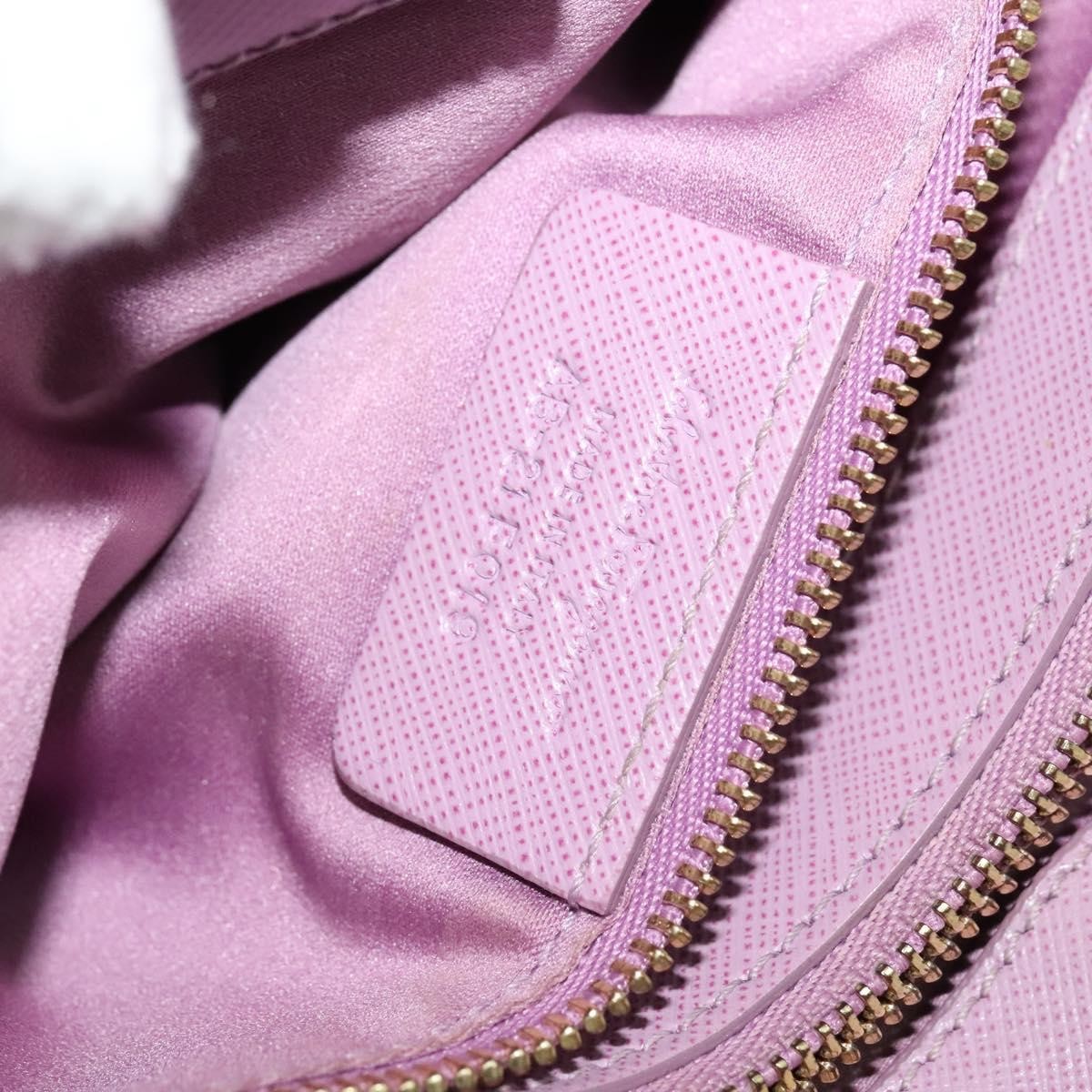 Salvatore Ferragamo Vara Bow Chain Tote Leather Purple Leather Tote Bag Bag (Pre-Owned)
