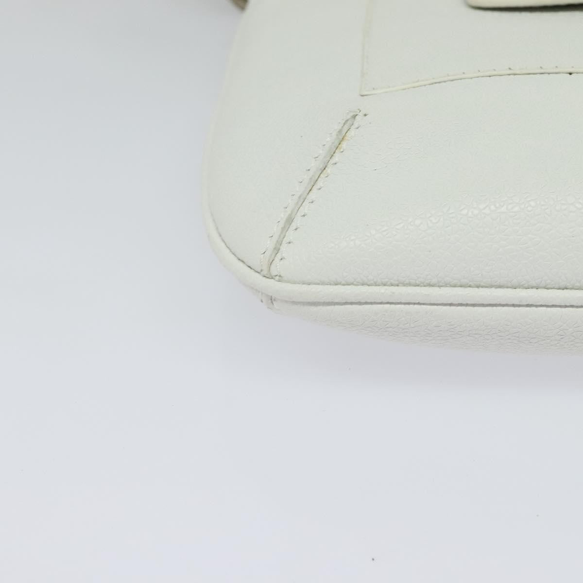 Bvlgari Vintage Leather White Leather Shoulder Bag Bag (Pre-Owned)