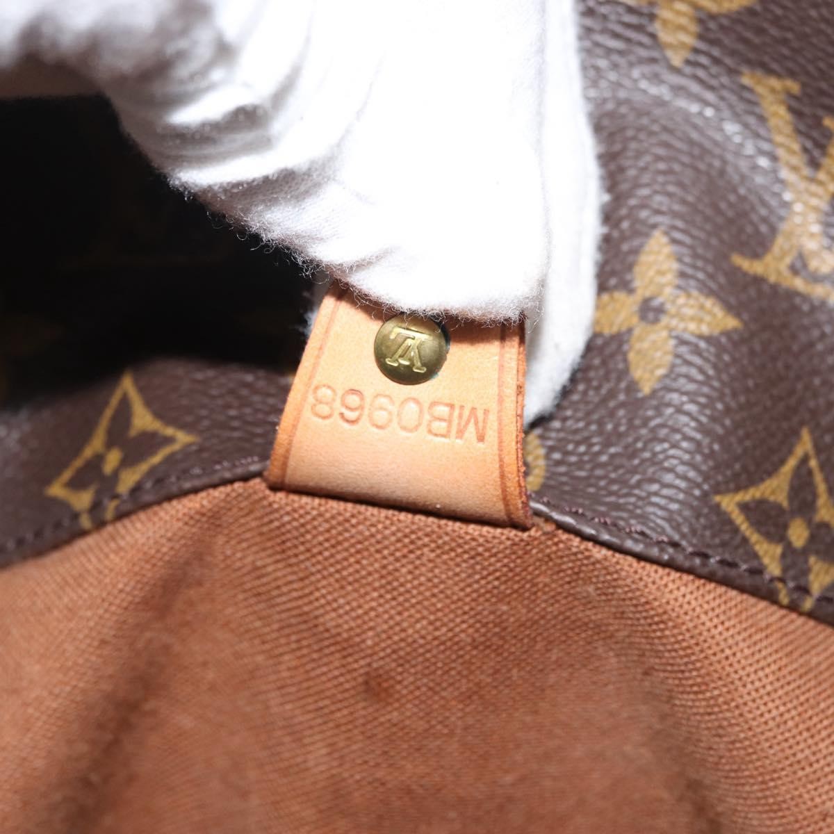 Louis Vuitton Shopping Sac Monogram Canvas Brown Canvas Handbag (Pre-Owned)