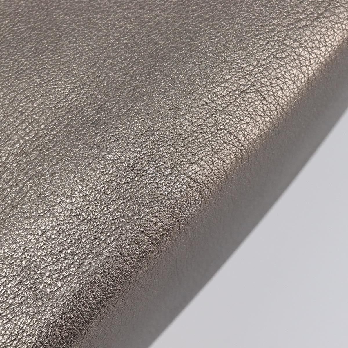 Salvatore Ferragamo Vala Tote Leather Silver Leather Tote Bag Bag (Pre-Owned)