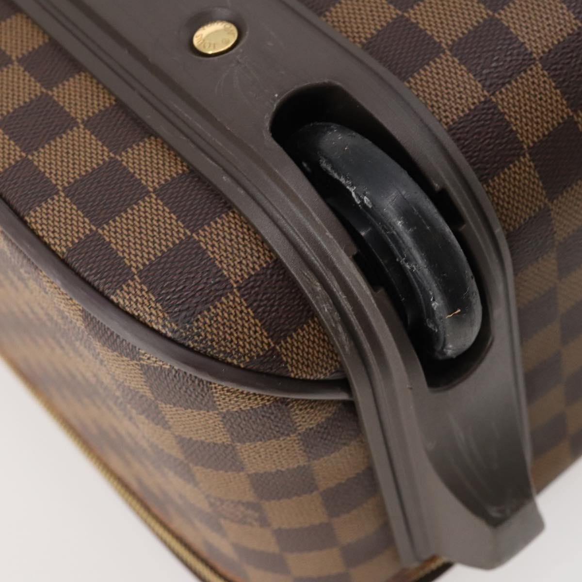 Louis Vuitton Pegase Business Luggage Damier Ebene Black Canvas Travel Bag Bag (Pre-Owned)