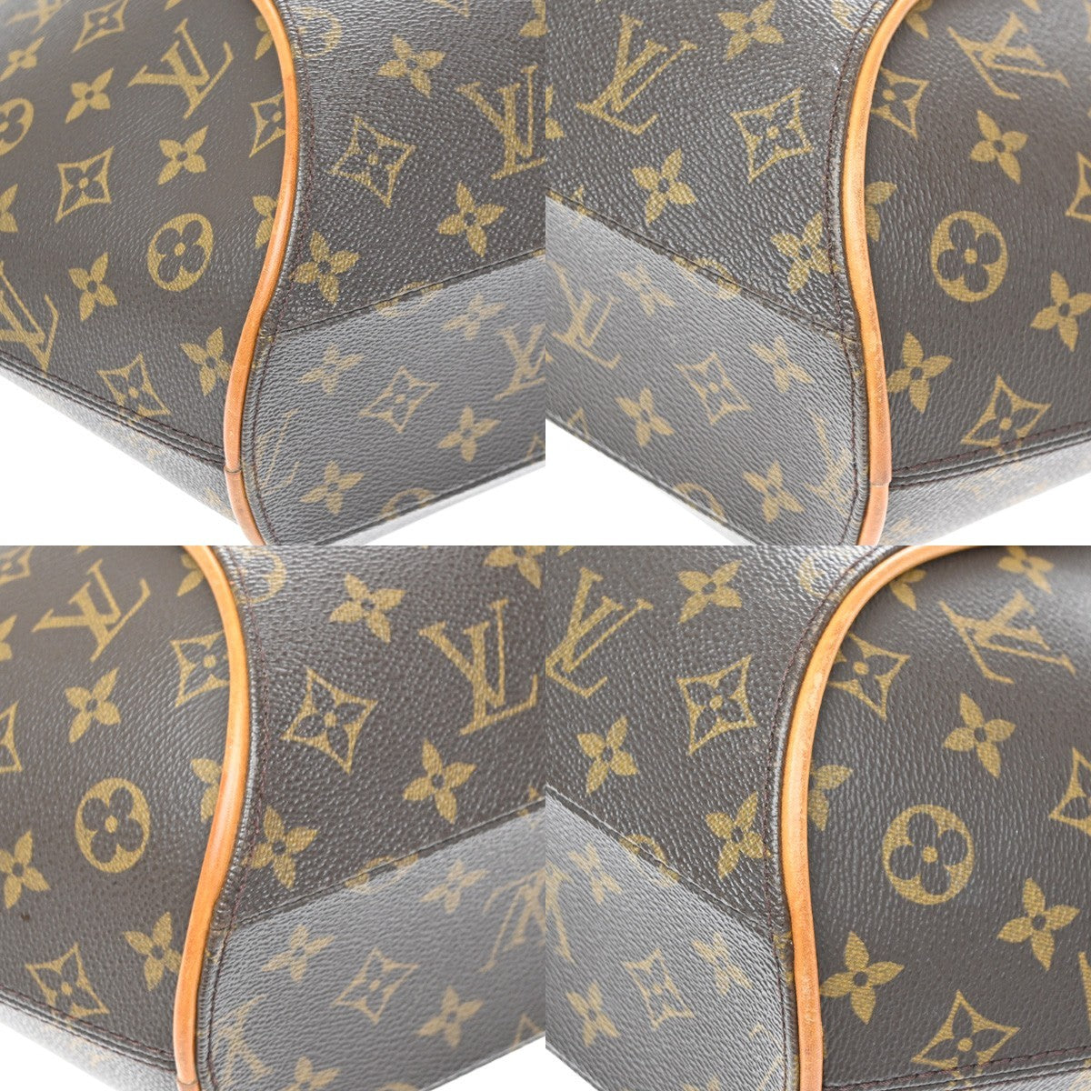 Louis Vuitton Ellipse Monogram Brown Leather Handbag (Pre-Owned)