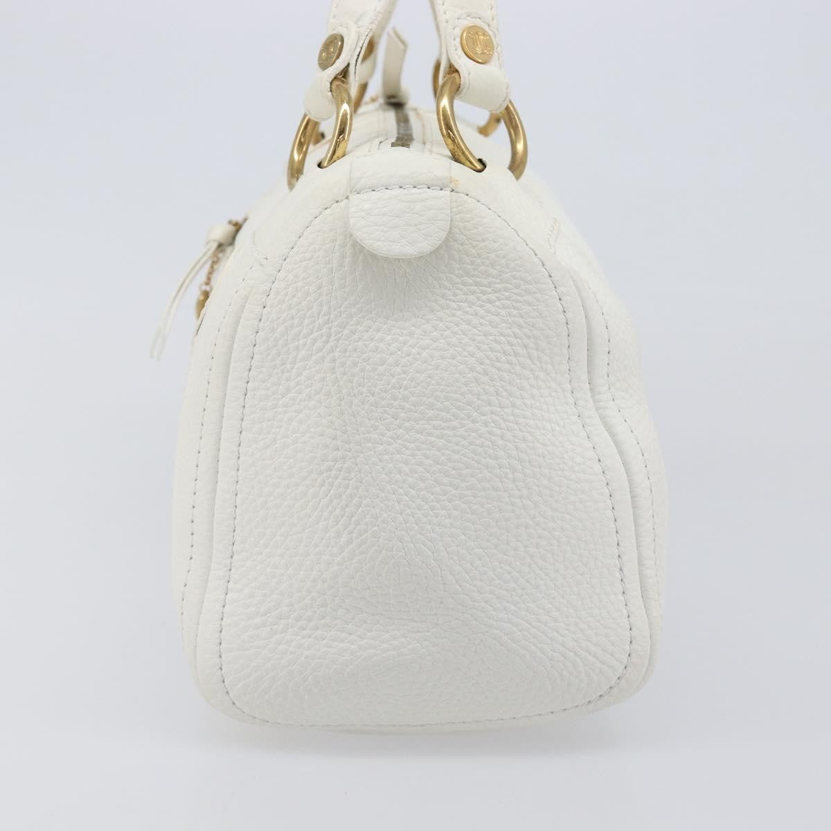 Celine Handbag Leather White Leather Handbag (Pre-Owned)