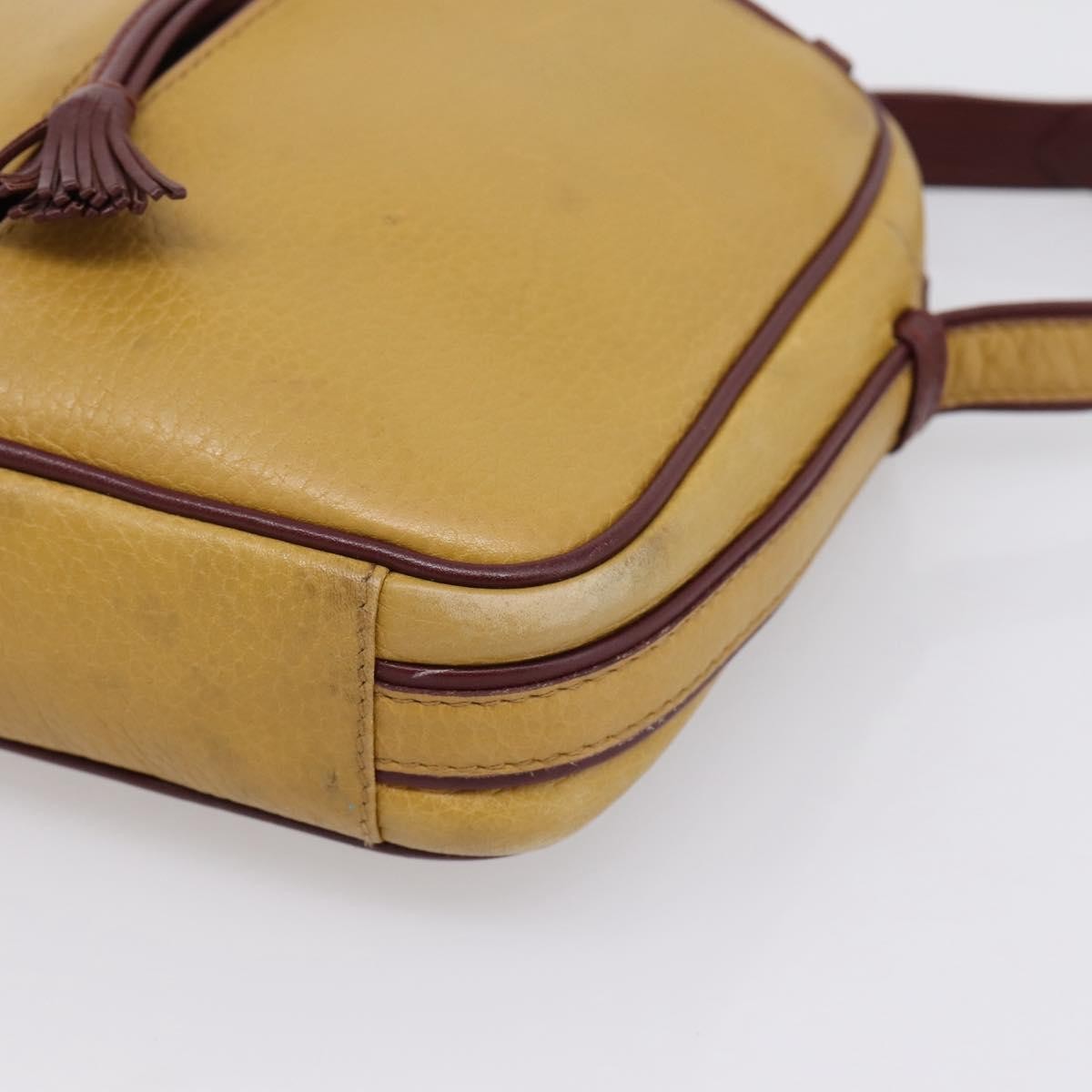 Cartier Tasseled Must De Cartier Leather Beige Leather Shoulder Bag Bag (Pre-Owned)