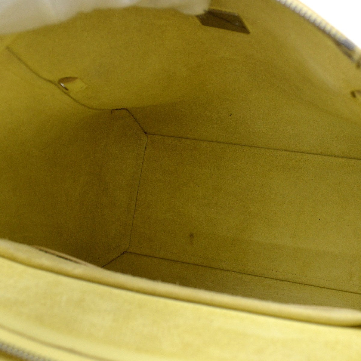 Celine Belt Leather Yellow Leather Handbag (Pre-Owned)
