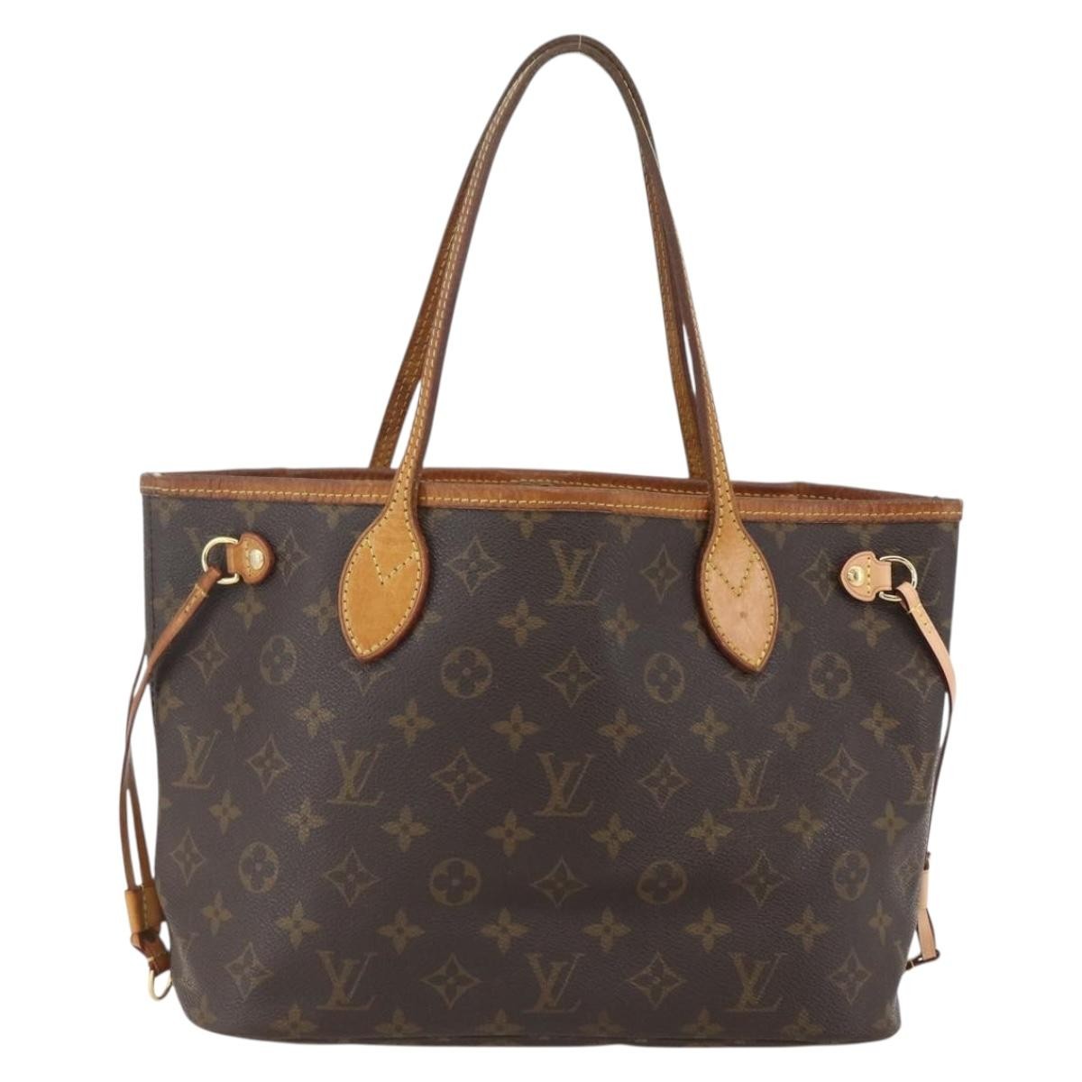 Louis Vuitton Neverfull Monogram Canvas Brown Canvas Tote Bag Bag (Pre-Owned)