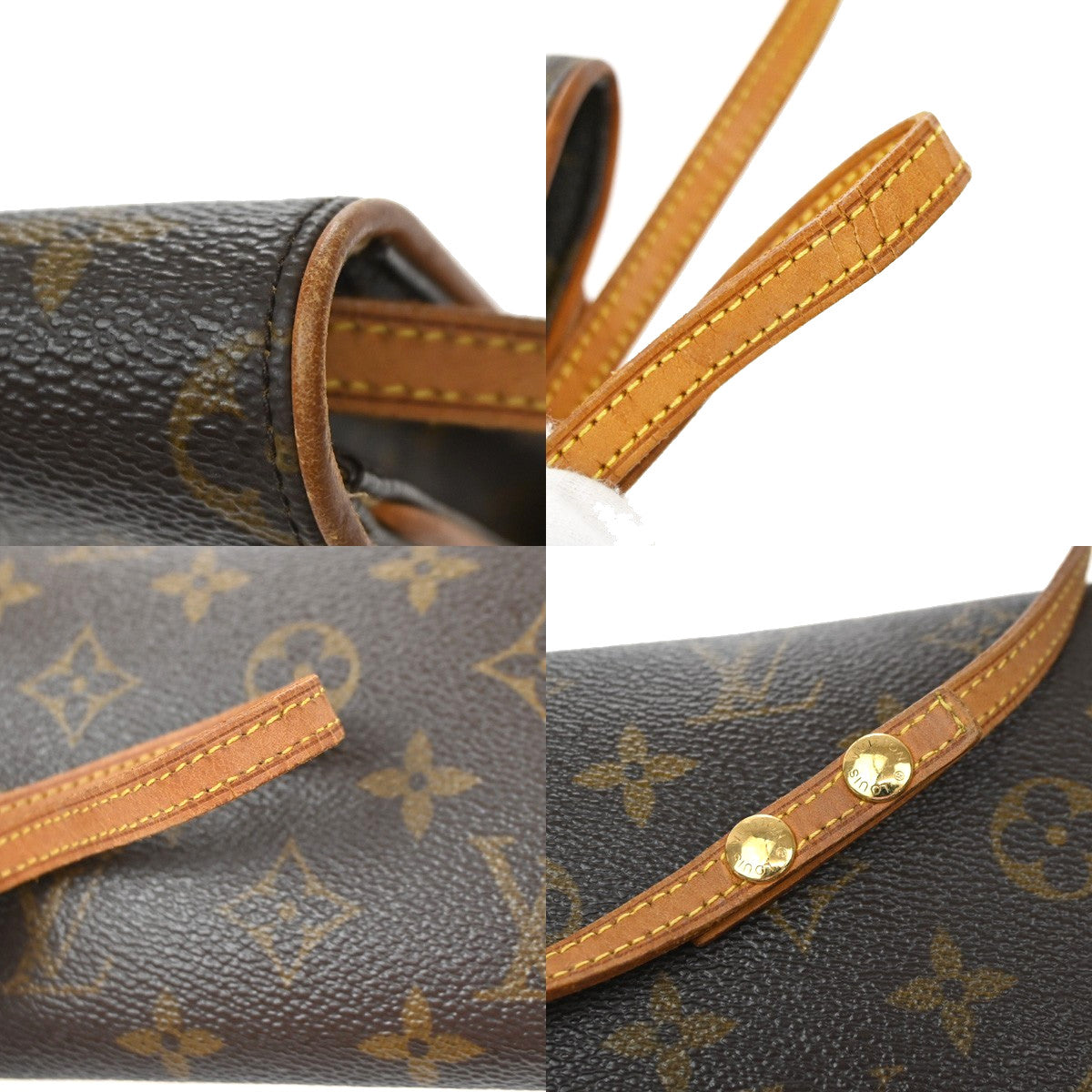 Louis Vuitton Twin Monogram Canvas Brown Canvas Clutche & Pouche Bag (Pre-Owned)