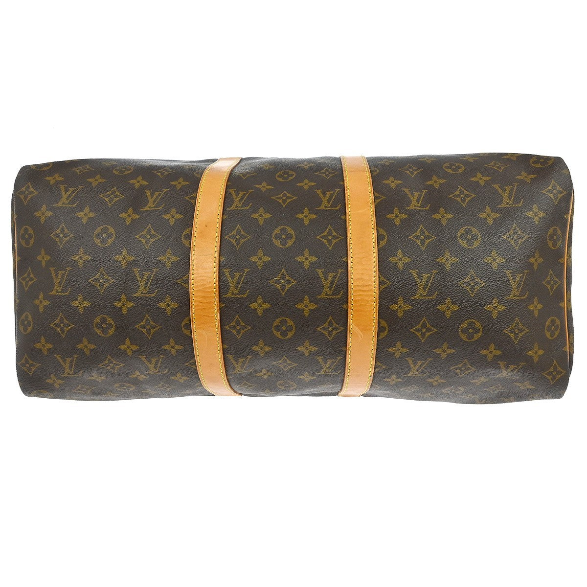 Louis Vuitton Keepall Monogram Brown Canvas Travel Bag Bag (Pre-Owned)