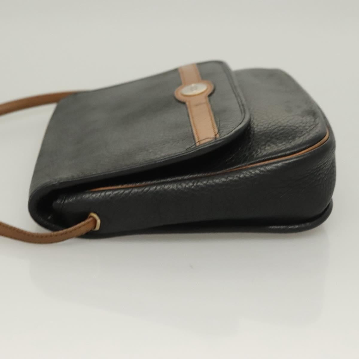 Christian Dior Vintage Trotter Leather Black Leather Clutche & Pouche Bag (Pre-Owned)