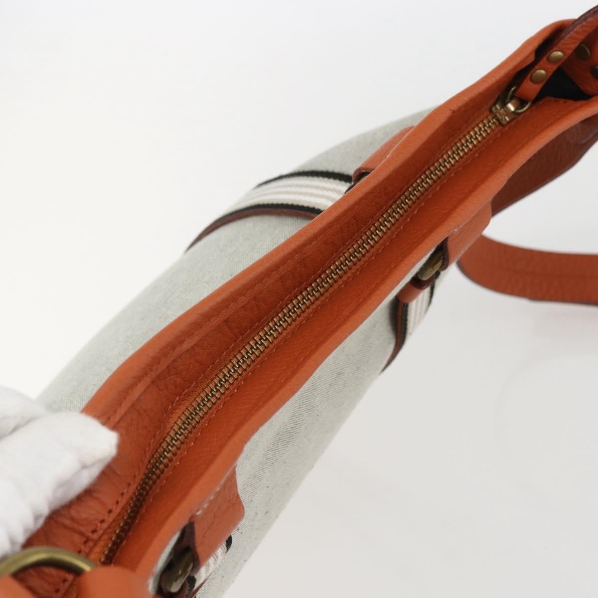 Burberry Blue Label Canvas Gray Canvas Shoulder Bag Bag (Pre-Owned)