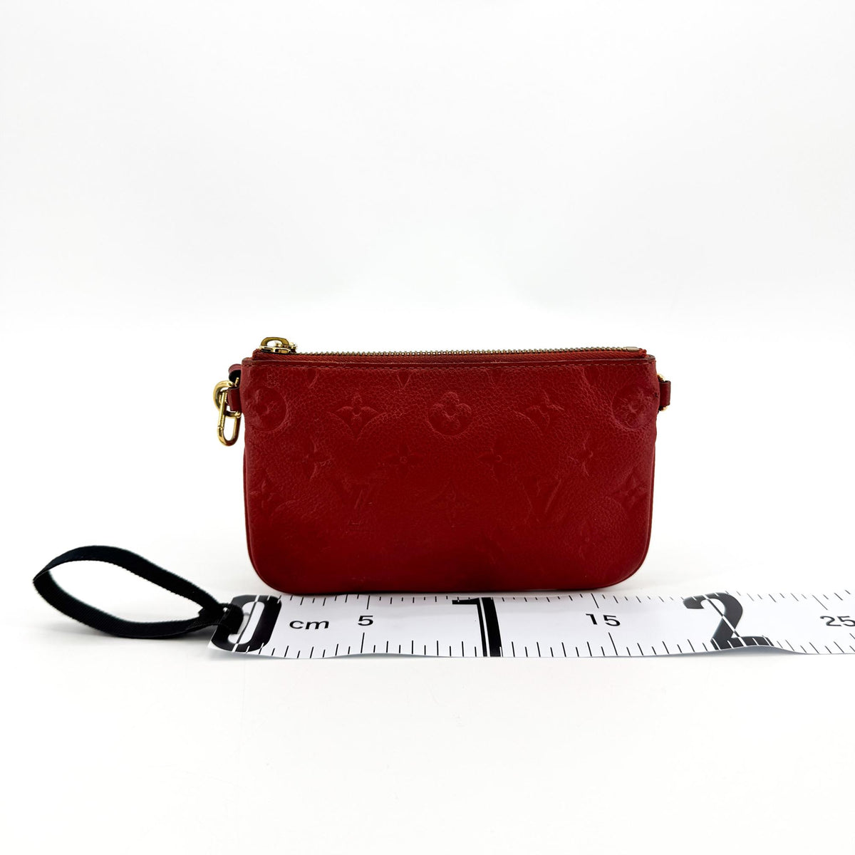 Louis Vuitton Multi Pochette Accessoires Pouch Monogram Empreinte Giant Red Leather Clutche & Pouche Bag (Pre-Owned)