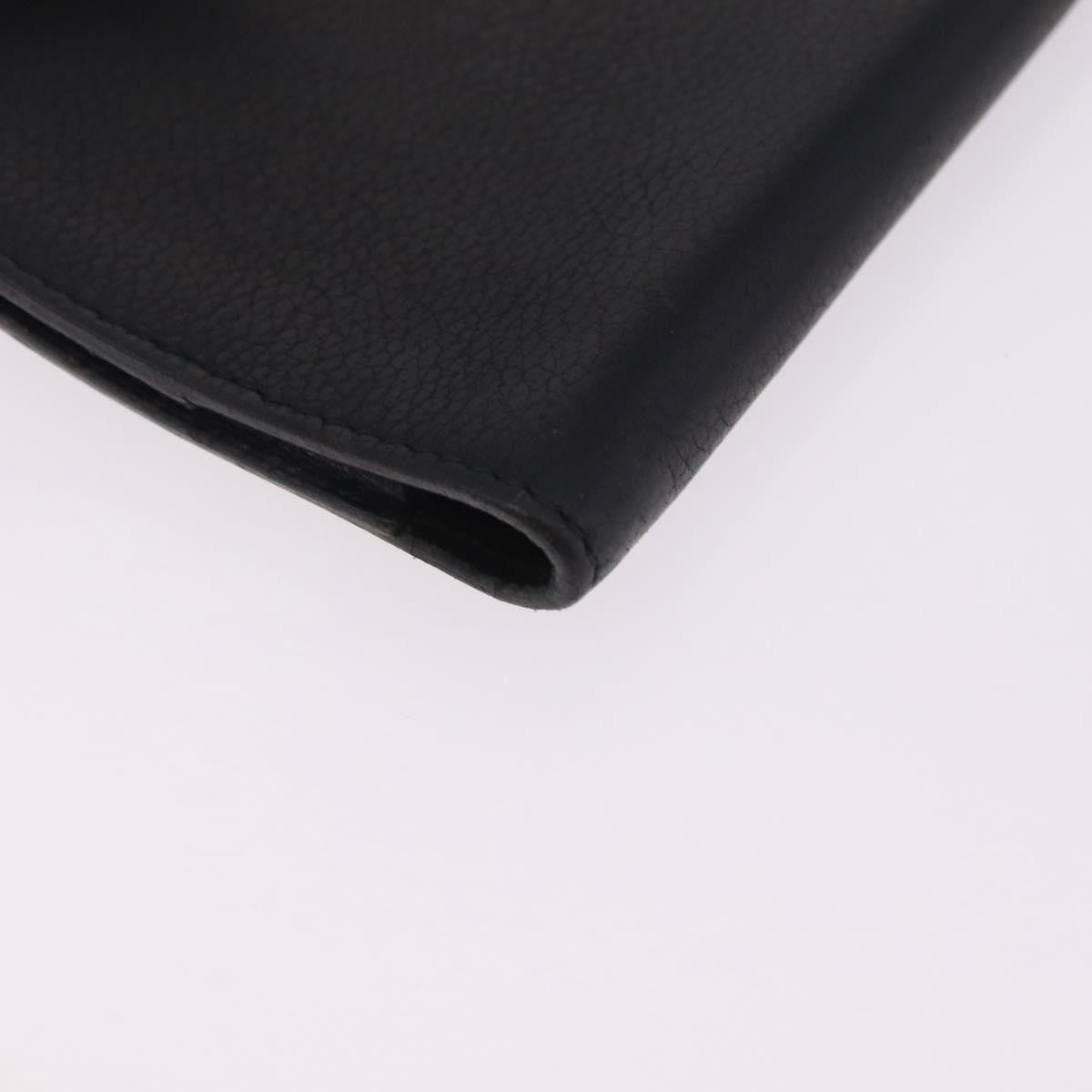 Hermes Vision Agenda Cover Leather Black Leather Briefcase Bag (Pre-Owned)