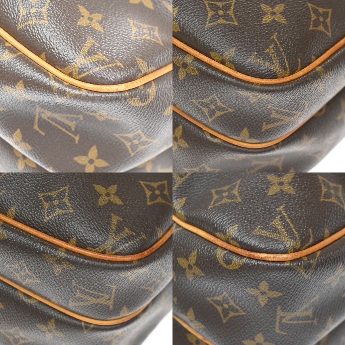 Louis Vuitton Reporter Monogram Canvas Brown Canvas Shoulder Bag Bag (Pre-Owned)