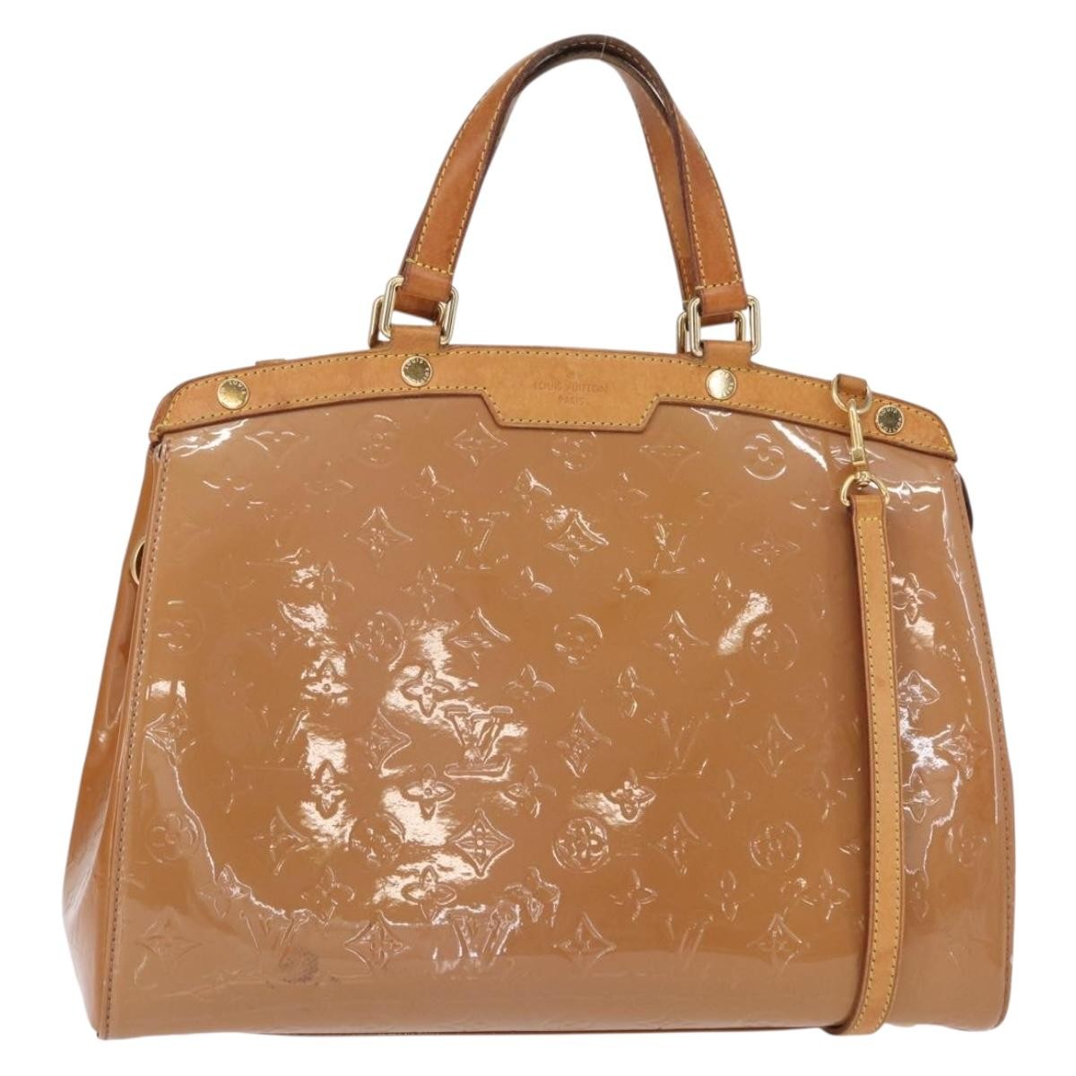 Louis Vuitton Brea Monogram Vernis Brown Patent_Leather Handbag (Pre-Owned)