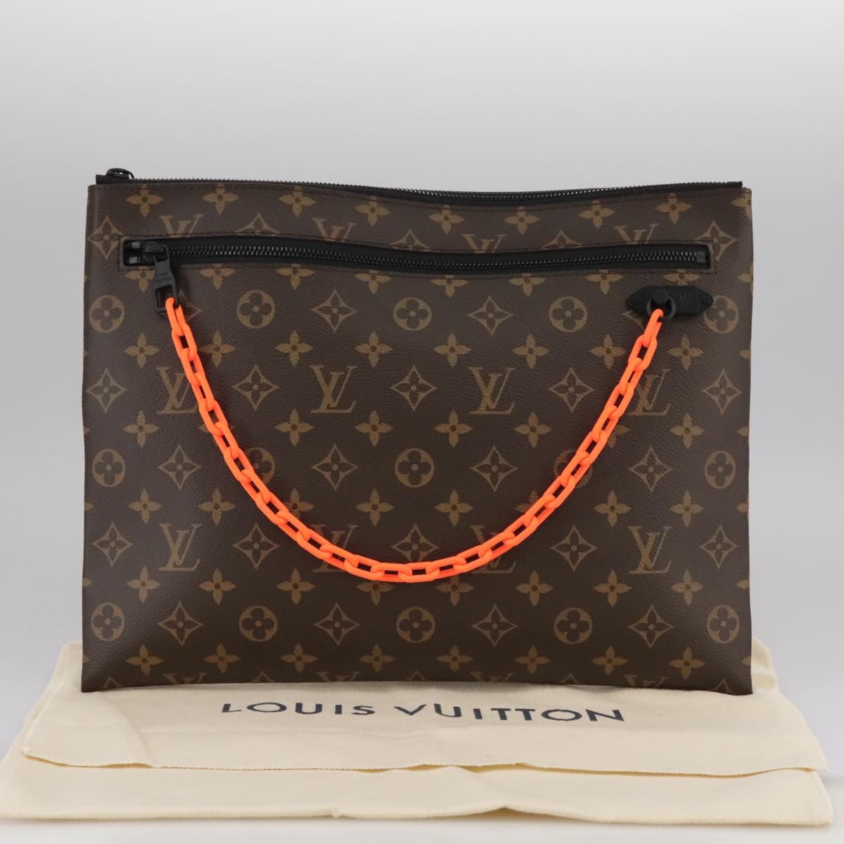 Louis Vuitton Solar Ray A4 Monogram Canvas Brown Canvas Clutche & Pouche Bag (Pre-Owned)