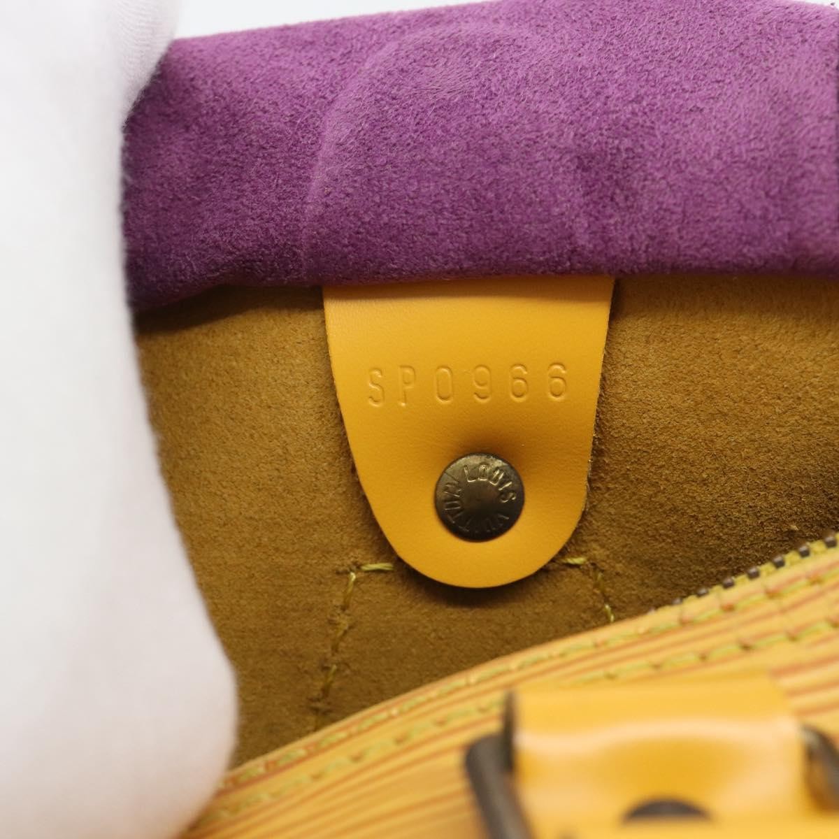 Louis Vuitton Speedy Epi Leather Yellow Leather Handbag (Pre-Owned)