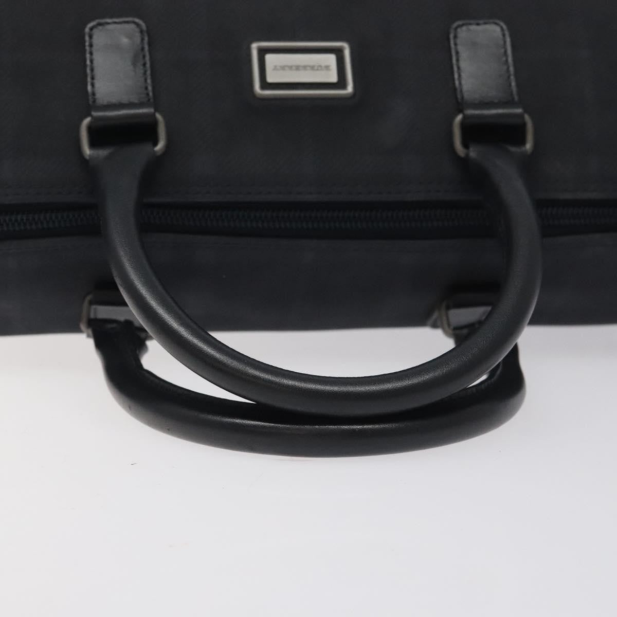 Burberry Nova Check Nova Check Canvas Navy Canvas Handbag (Pre-Owned)