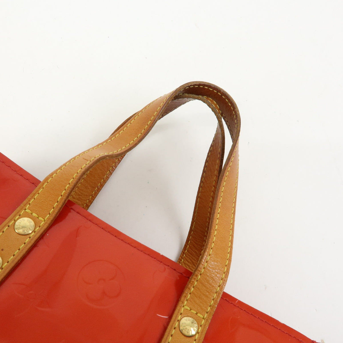 Louis Vuitton Reade Monogram Vernis Red Patent_Leather Handbag (Pre-Owned)