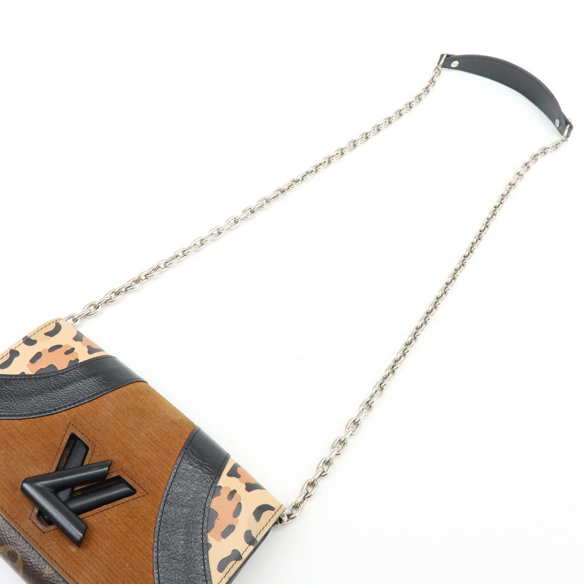 Louis Vuitton Twist Chain Limited Edition Monogram Canvas Brown Canvas Crossbody Bag Bag (Pre-Owned)