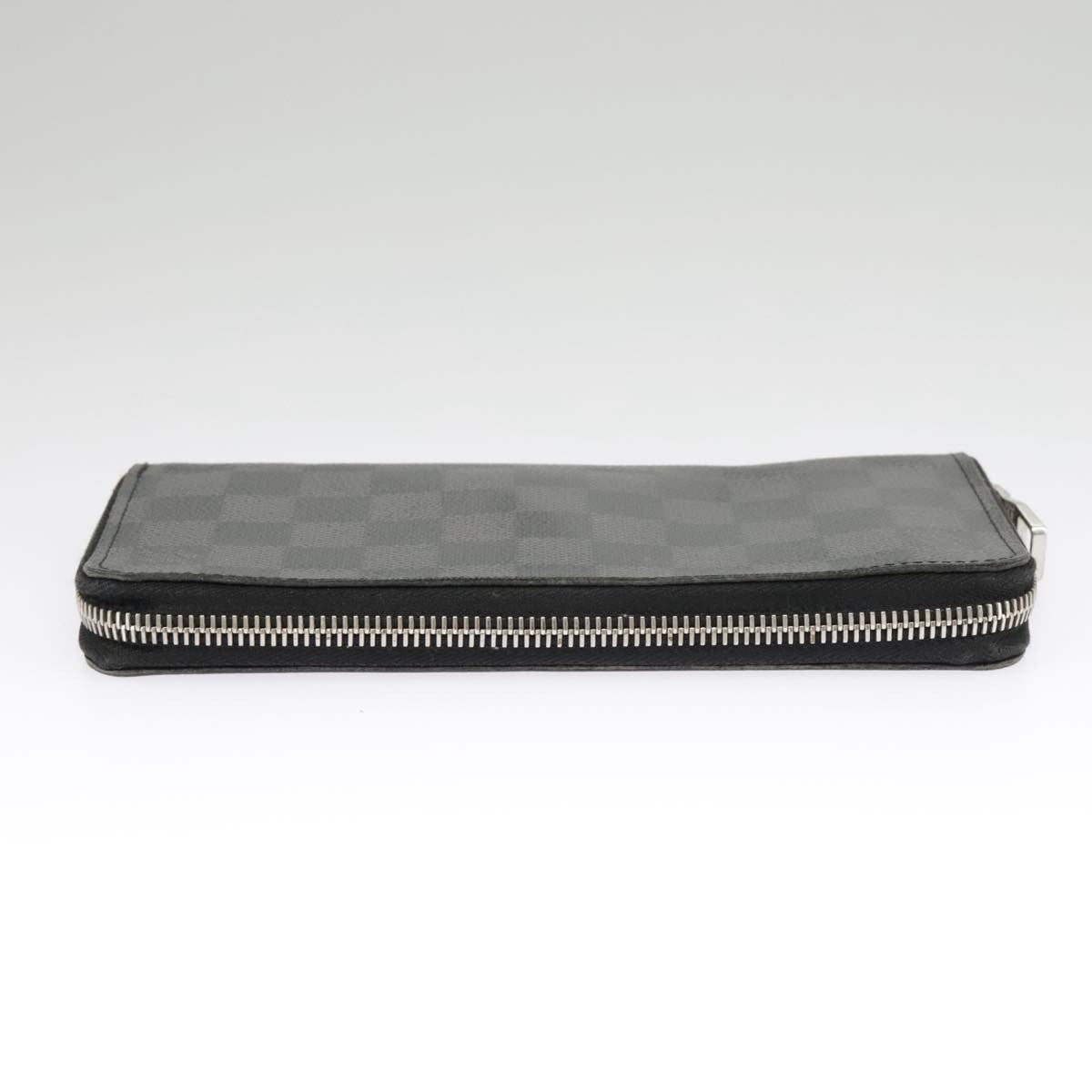 Louis Vuitton Zippy Wallet Vertical Damier Graphite Gray Canvas Wallets Accessory (Pre-Owned)