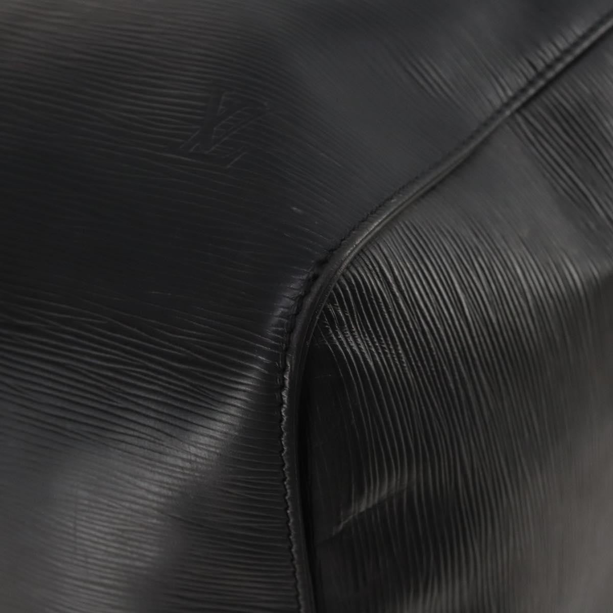 Louis Vuitton Keepall Epi Black Leather Travel Bag Bag (Pre-Owned)