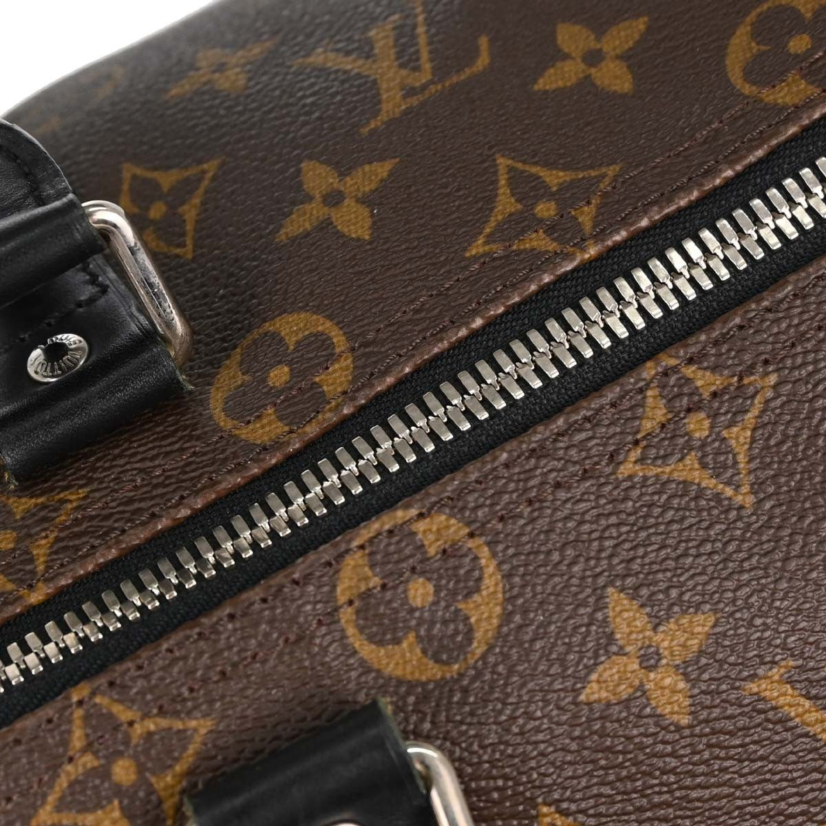 Louis Vuitton Keepall Bandoulière Monogram Brown Canvas Travel Bag Bag (Pre-Owned)