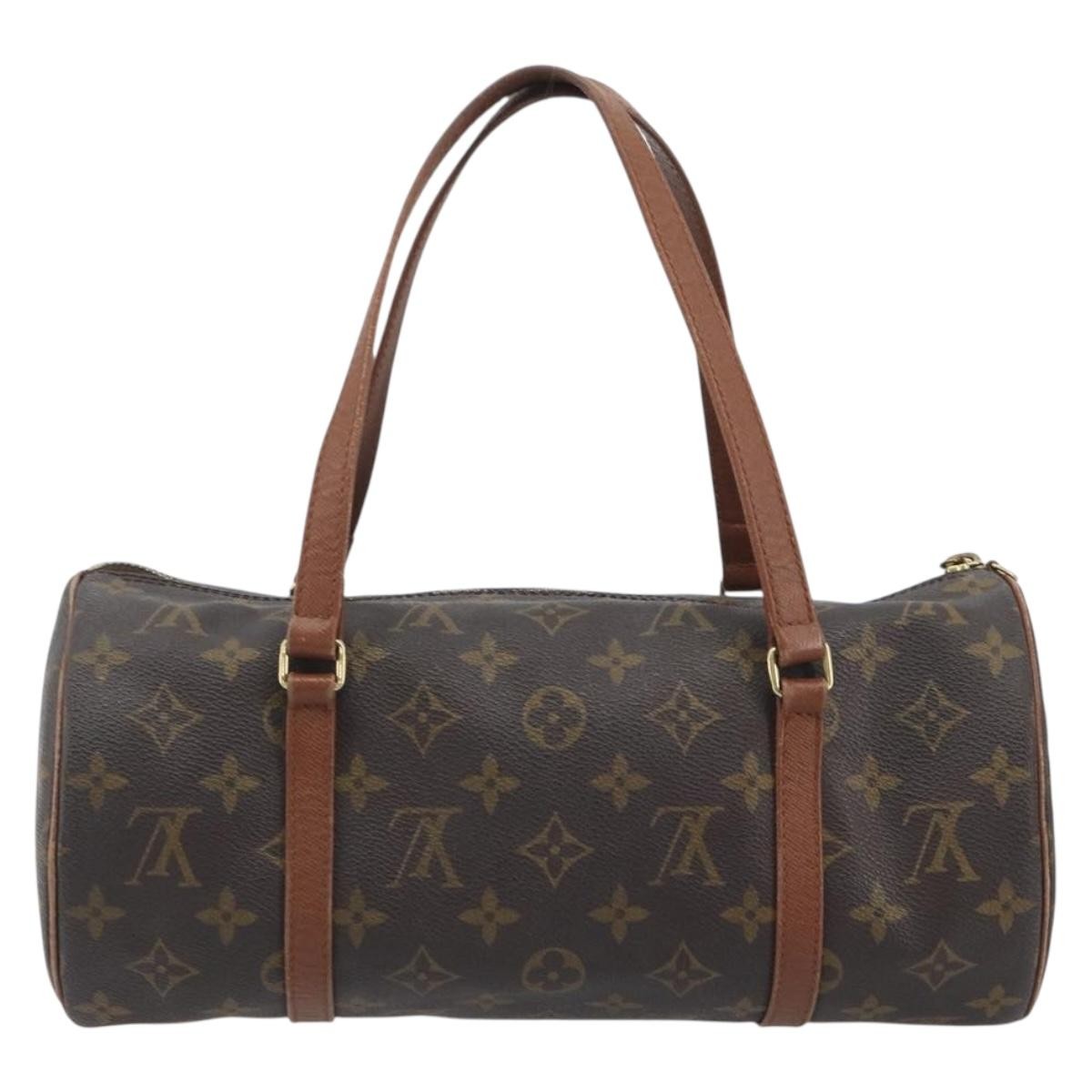 Louis Vuitton Papillon Monogram Brown Canvas Handbag (Pre-Owned)