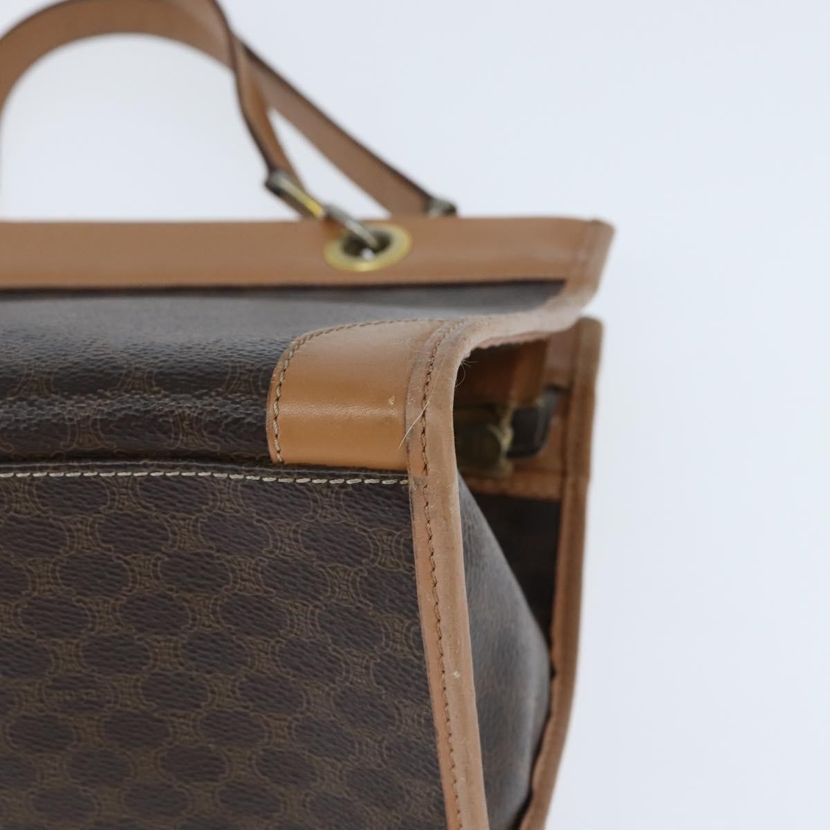 Celine Vintage Macadam Canvas Brown Canvas Tote Bag Bag (Pre-Owned)