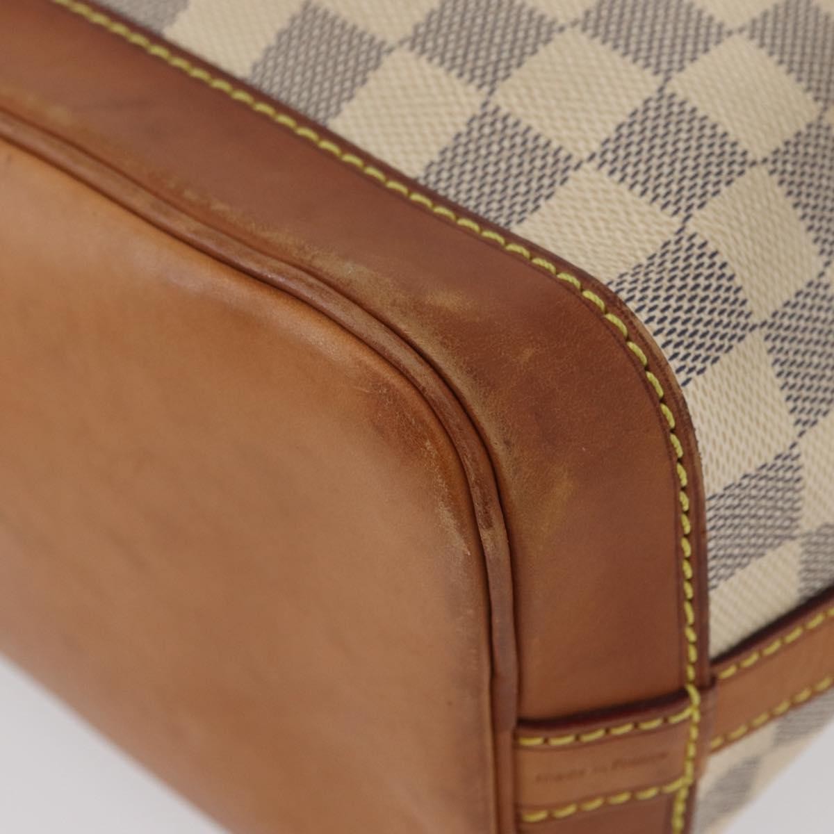 Louis Vuitton Noe Damier Ebene Beige Canvas Shoulder Bag Bag (Pre-Owned)