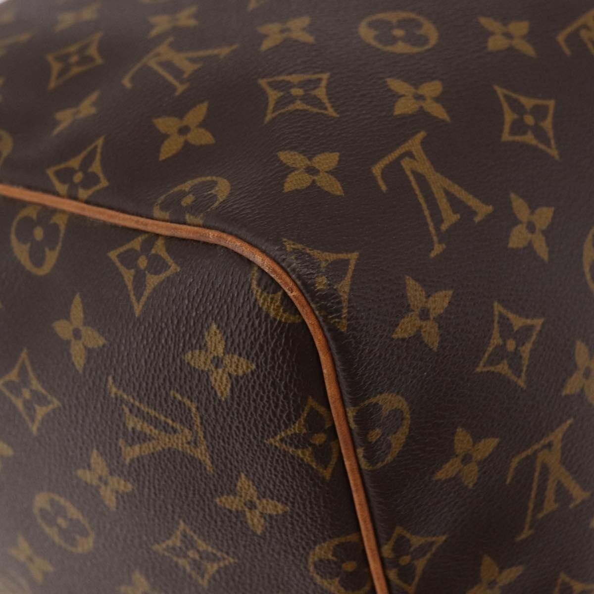 Louis Vuitton Keepall Monogram Canvas Brown Canvas Travel Bag Bag (Pre-Owned)