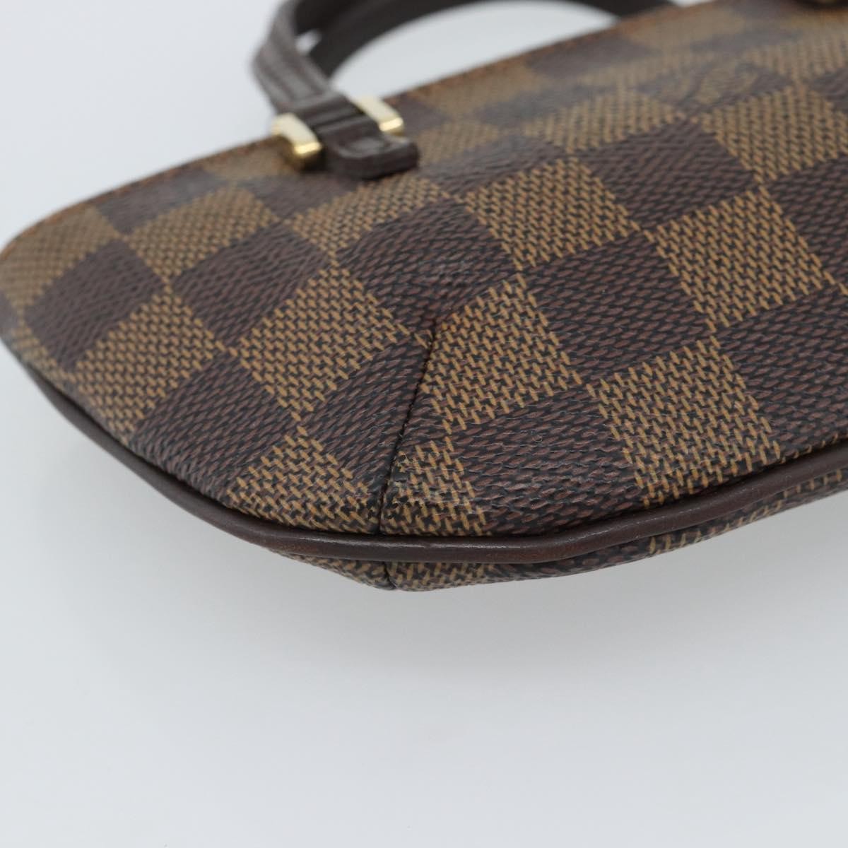 Louis Vuitton Manosque Pochette Damier Brown Canvas Clutche & Pouche Bag (Pre-Owned)