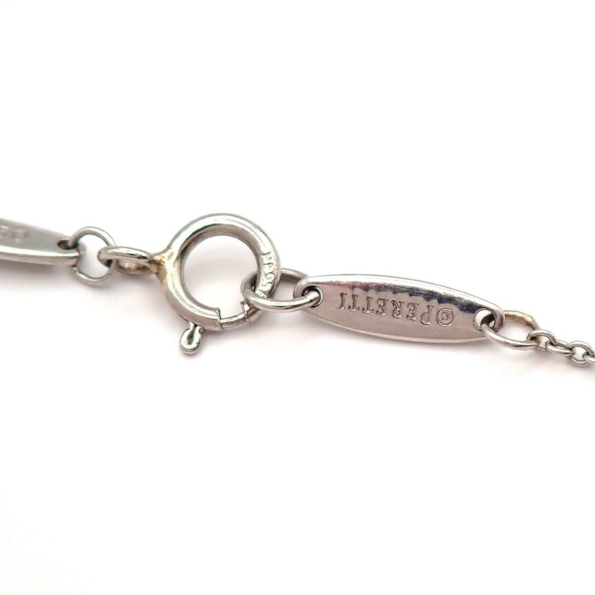 Tiffany & Co. Elsa Peretti Diamonds By The Yard Platinum With Diamond Silver Platinum Jewelry (Pre-Owned)