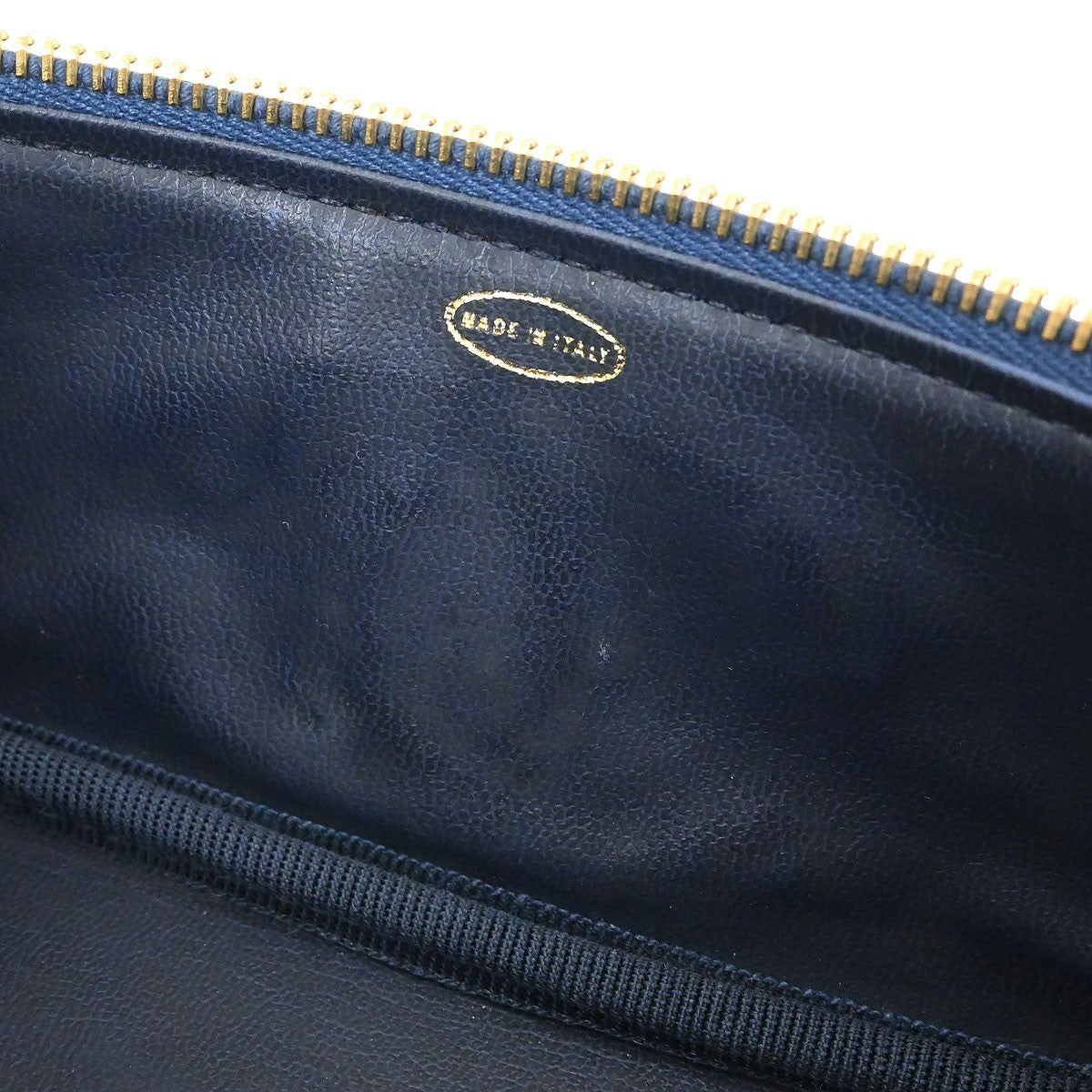 Chanel Vintage Timeless Cosmetic Case Denim Blue Denim_Jeans Handbag (Pre-Owned)