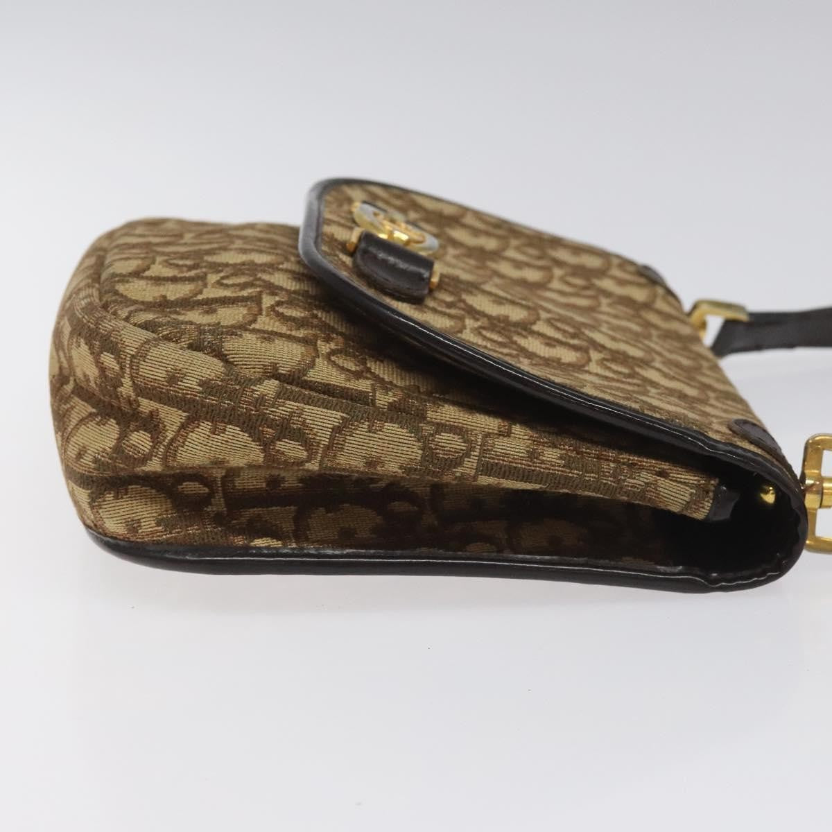 Christian Dior Vintage Trotter Canvas Brown Canvas Shoulder Bag Bag (Pre-Owned)