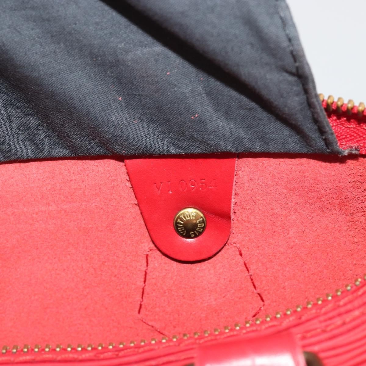 Louis Vuitton Speedy Epi Leather Red Leather Handbag (Pre-Owned)
