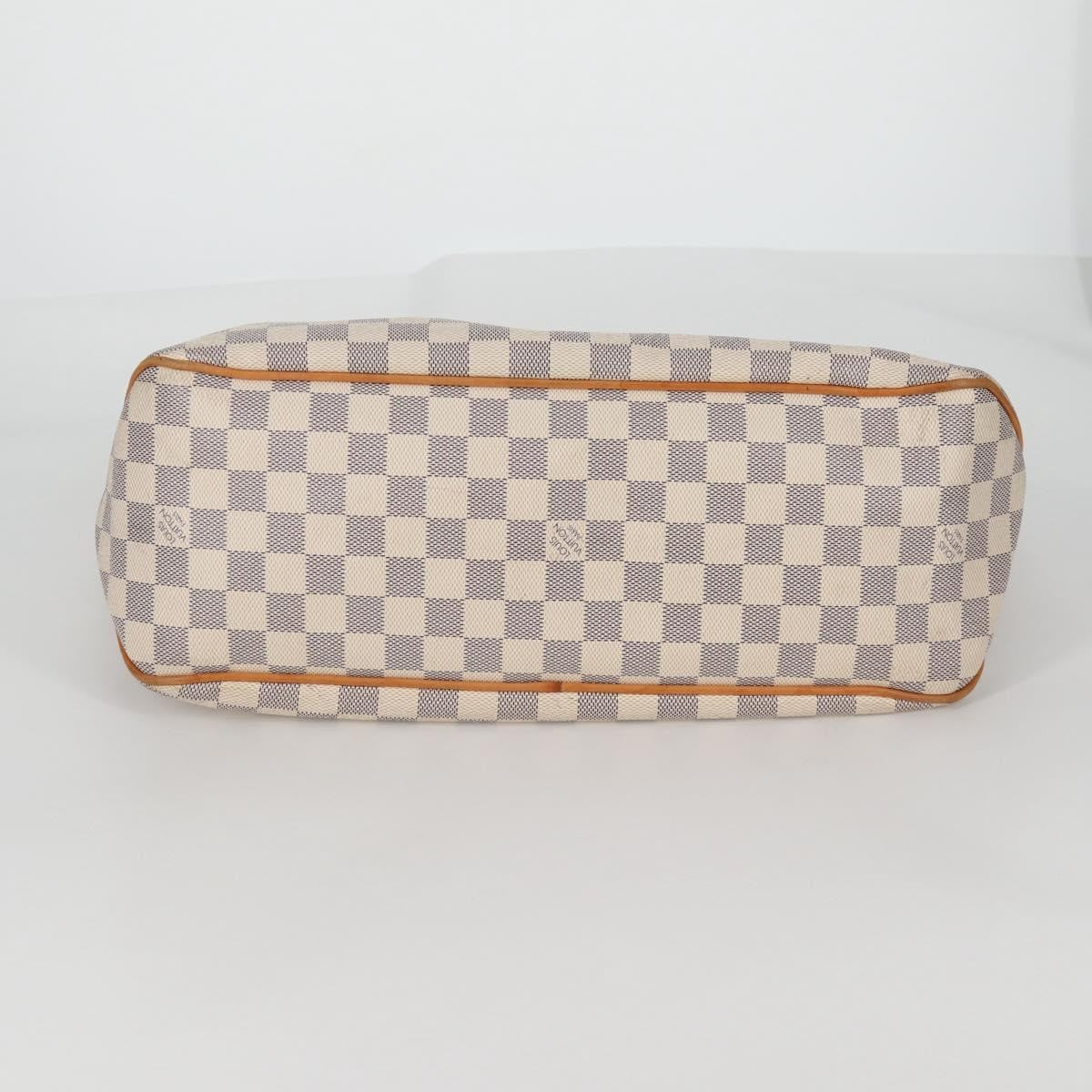 Louis Vuitton Delightful Nm Damier Ebene White Canvas Bag (Pre-Owned)