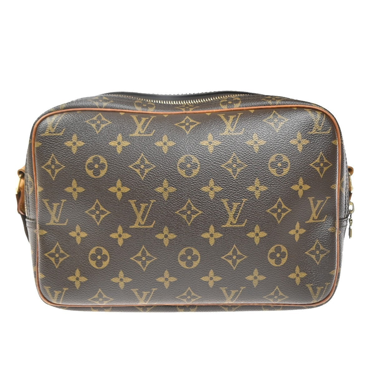 Louis Vuitton Reporter Monogram Canvas Brown Canvas Shoulder Bag Bag (Pre-Owned)