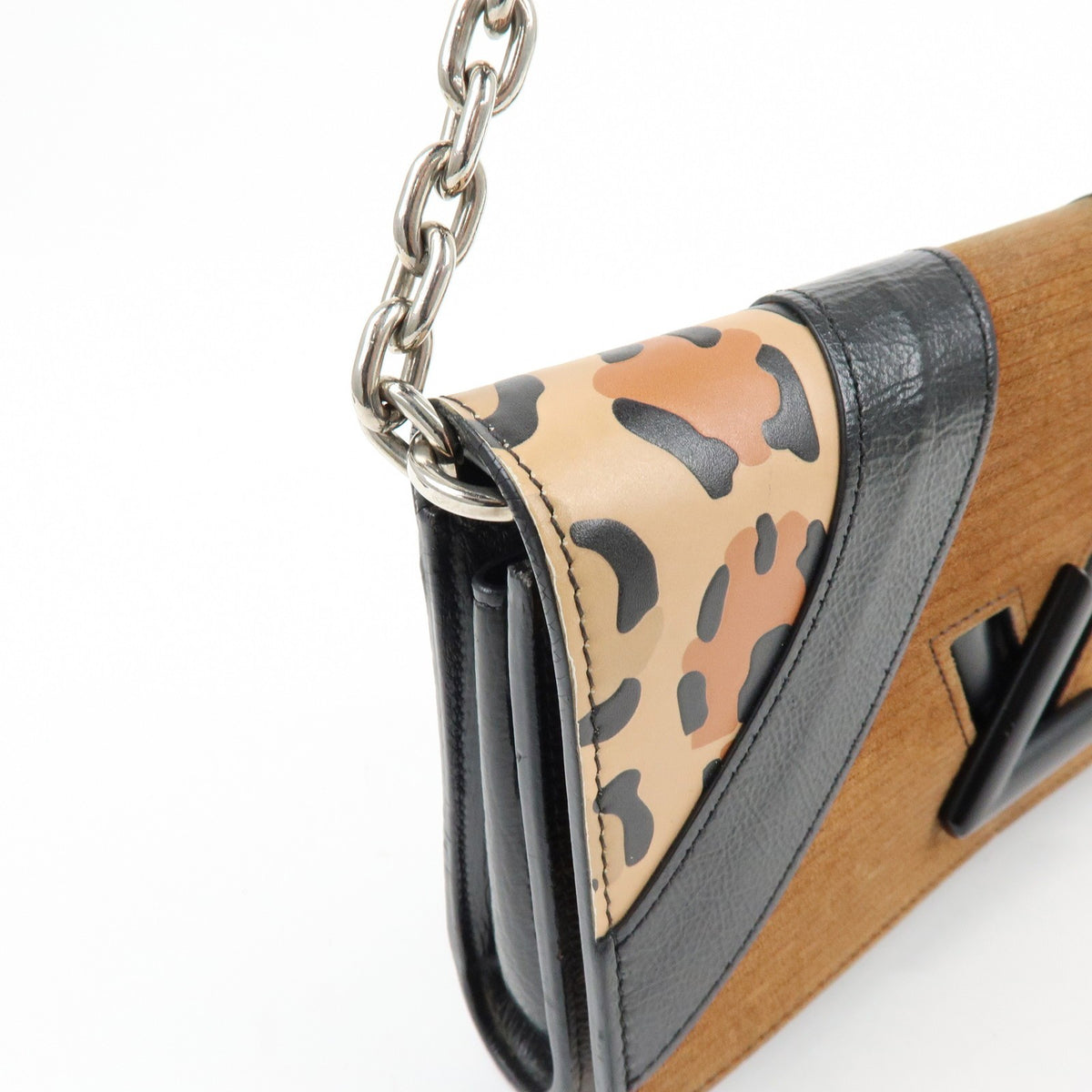 Louis Vuitton Twist Chain Limited Edition Monogram Canvas Brown Canvas Crossbody Bag Bag (Pre-Owned)