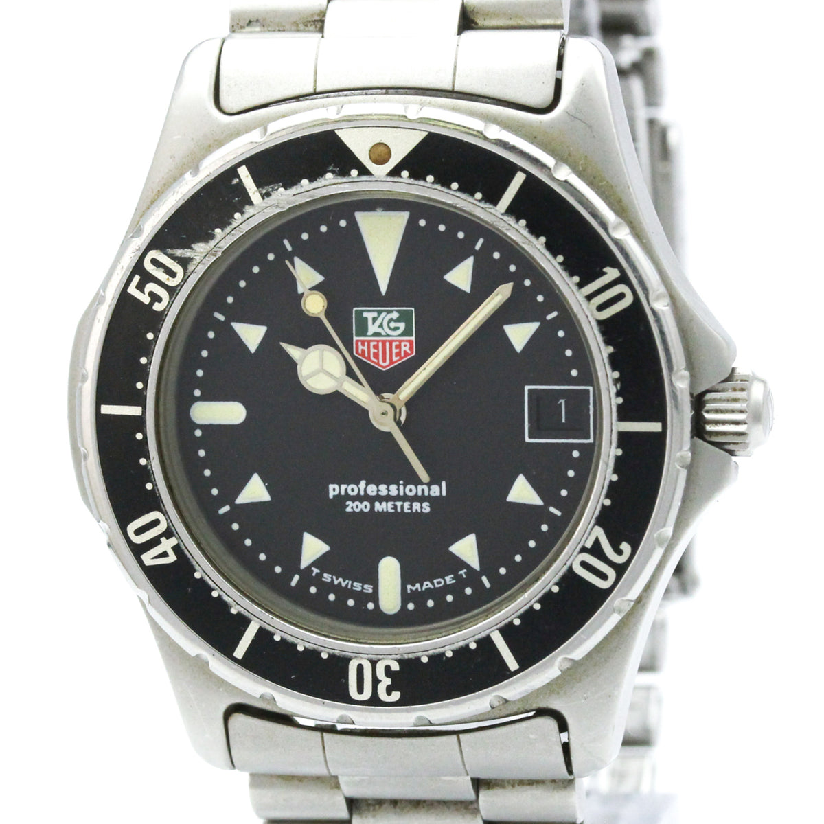 Tag Heuer Professional 200M Chronograph Quartz Stainless Steel Watch (Pre-Owned)