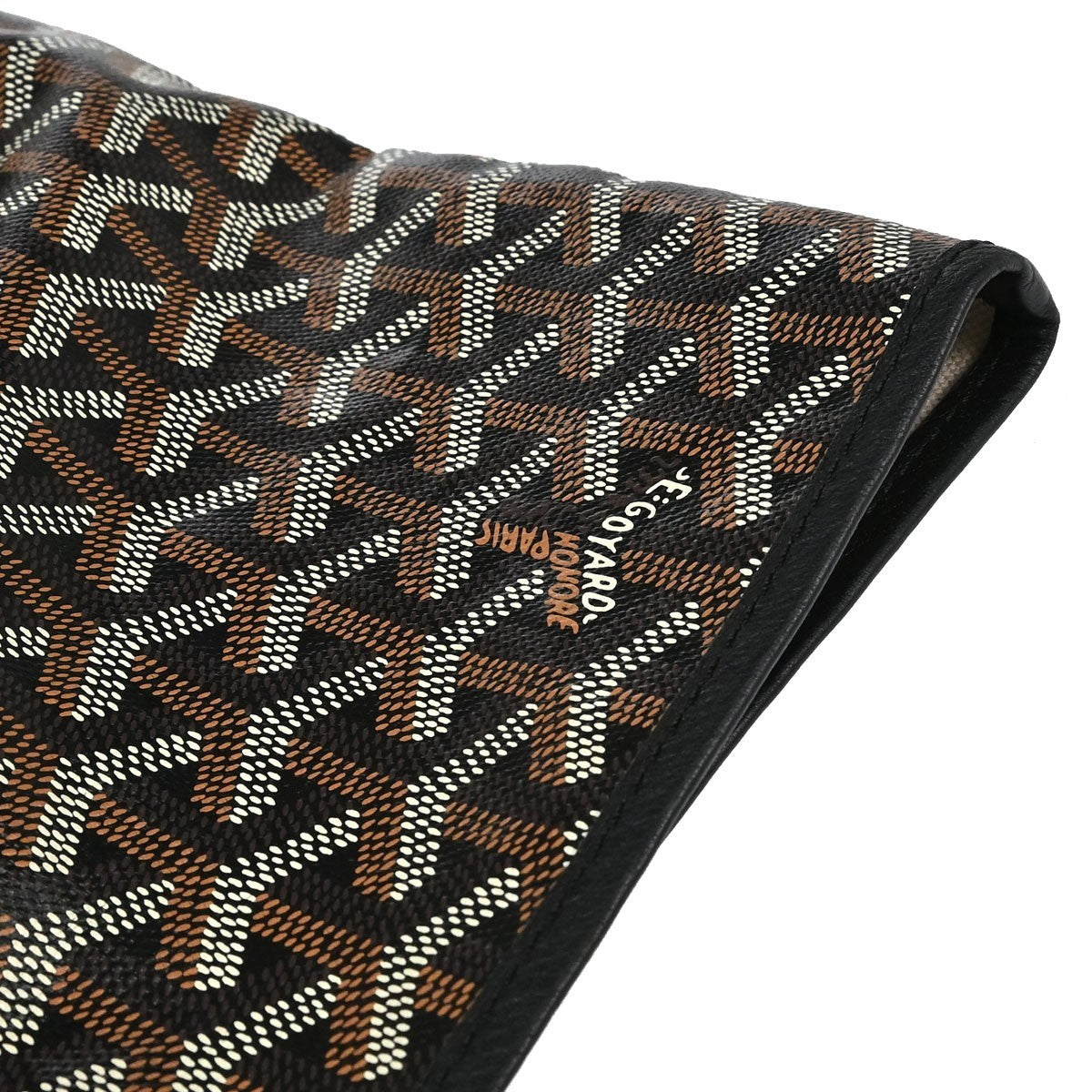 Goyard Saint Louis Coated Canvas Black Canvas Tote Bag Bag (Pre-Owned)