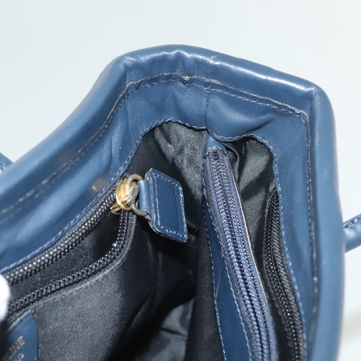 Celine Handbag Nylon Navy Nylon Handbag (Pre-Owned)