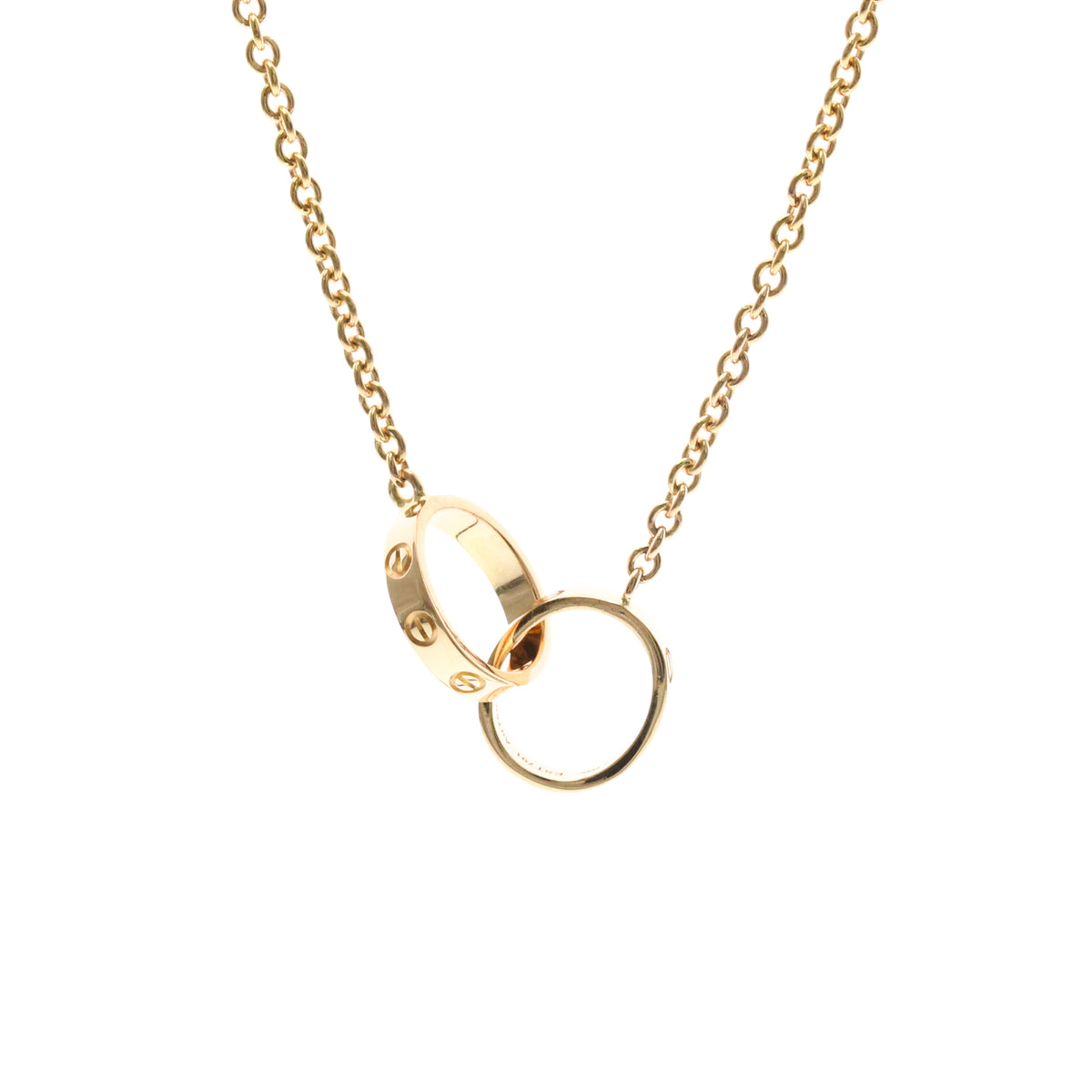 Cartier Baby Love 18K Pink Gold Gold Pink_Gold Necklace Jewelry (Pre-Owned)