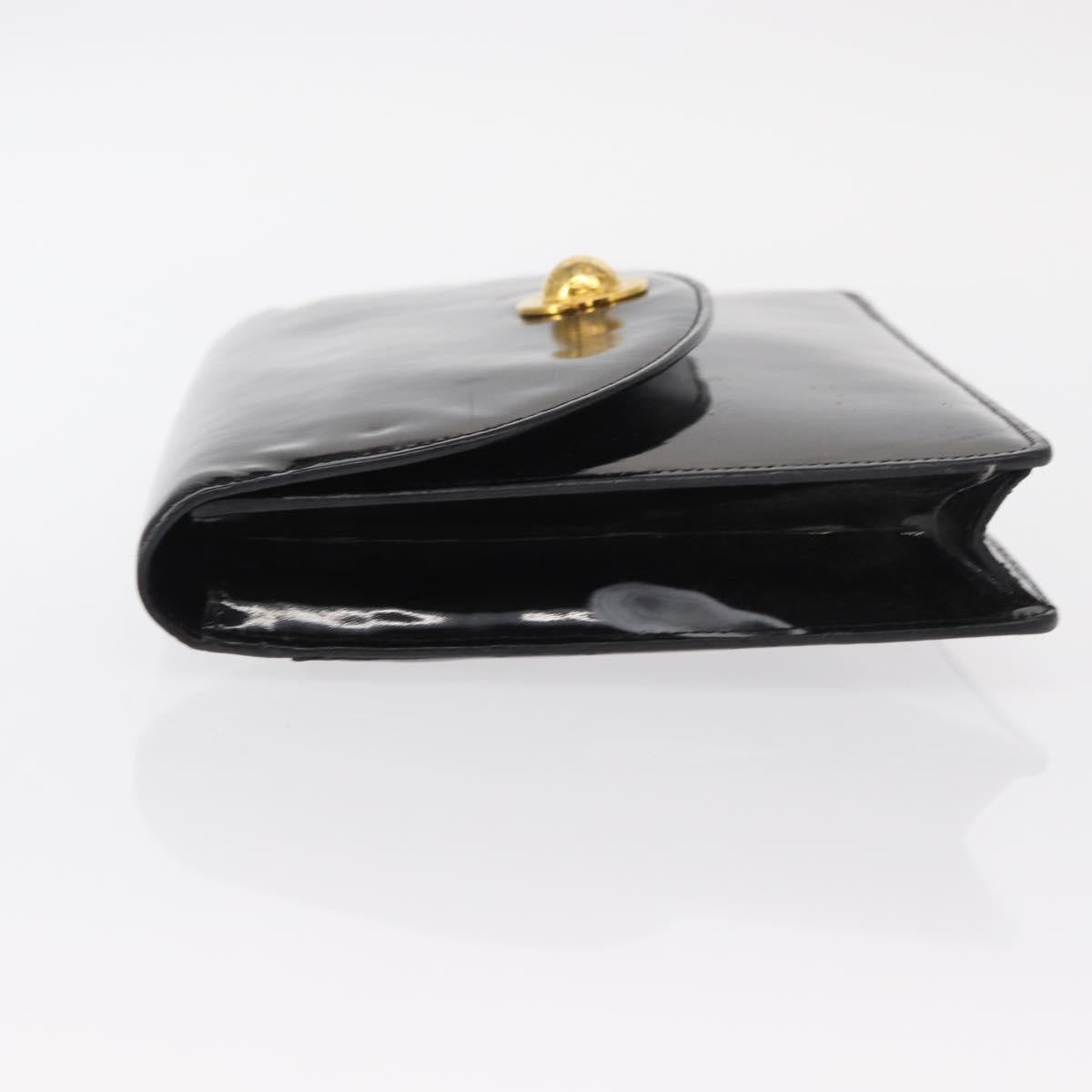 Celine Clutch Enamel Black Patent_Leather Clutche & Pouche Bag (Pre-Owned)