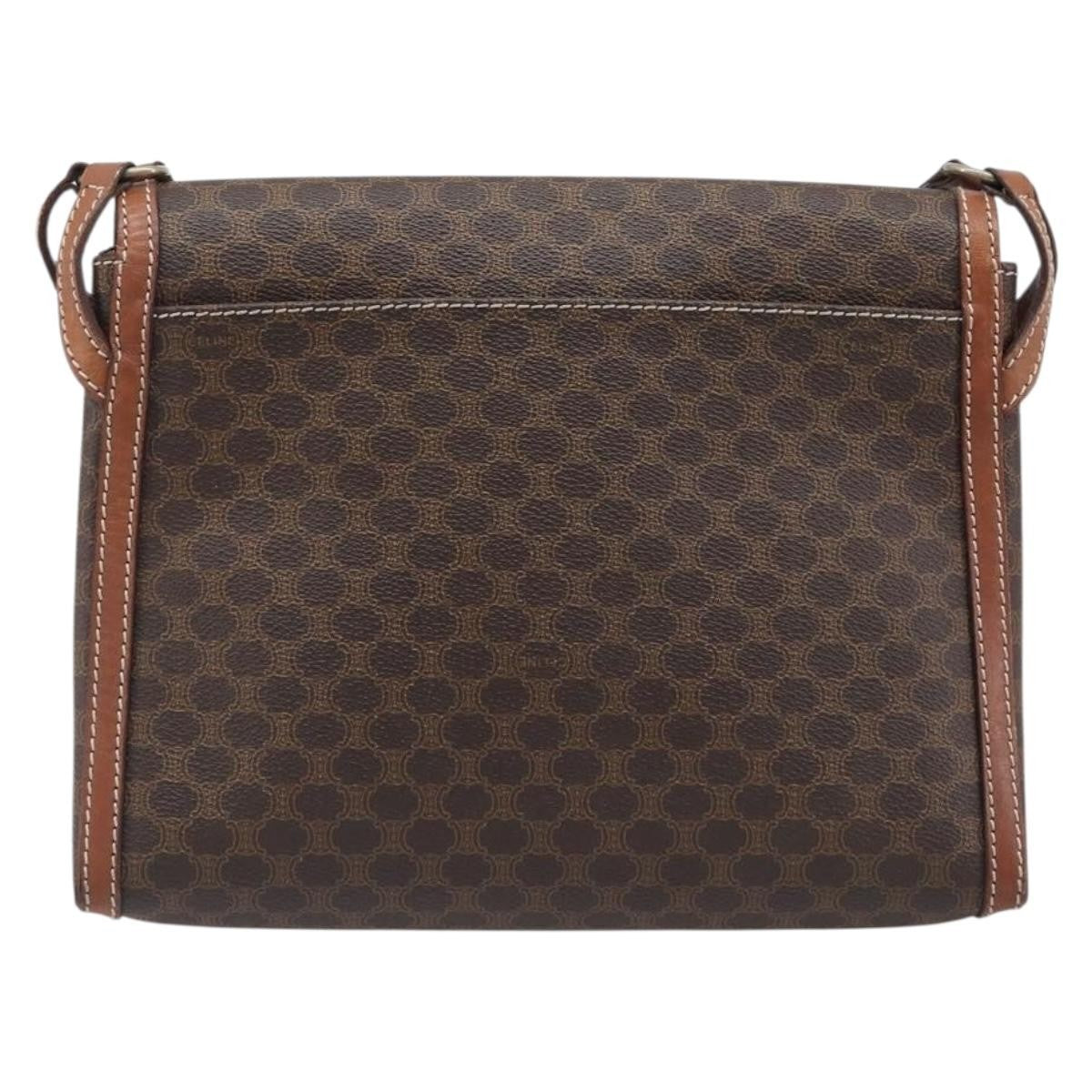 Celine Vintage Macadam Canvas Brown Canvas Backpack Bag (Pre-Owned)